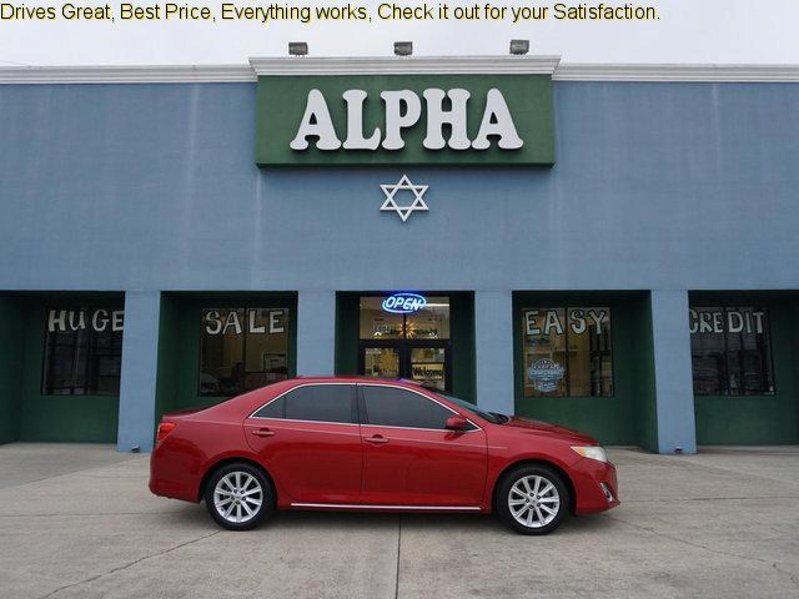 2014 Red Toyota Camry (4T1BK1FK2EU) with an 3.5L 6 Cyl engine, Automatic transmission, located at 6904 Johnston St., Lafayette, LA, 70503, (337) 988-1960, 30.143589, -92.100601 - Prices are subject to change as improvements done by the service dept. Prices are for Cash sales only, Plus TTL. This Vehicle is Serviced well and Warranties Available too. Easy Financing. Drives Great and everything works. Price subject to change as improvements done by the service dept. Easy CR - Photo #0