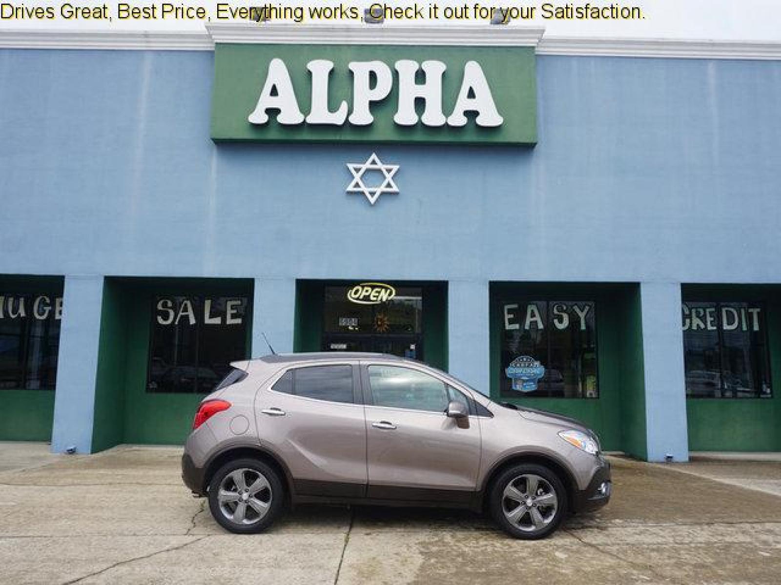 2014 Brown Buick Encore (KL4CJDSB3EB) with an 1.4L I4 Turbo engine, Automatic transmission, located at 6904 Johnston St., Lafayette, LA, 70503, (337) 988-1960, 30.143589, -92.100601 - Prices are subject to change as improvements done by the service dept. Prices are for Cash sales only, Plus TTL. This Vehicle is Serviced well and Warranties Available too. Easy Financing. Drives Great and everything works. Price subject to change as improvements done by the service dept. Easy CR - Photo #0