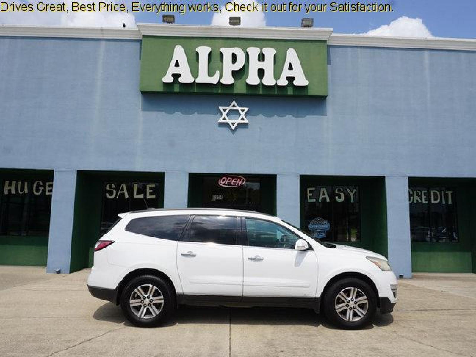 2016 White Chevrolet Traverse (1GNKRGKD1GJ) with an 3.6L V6 engine, Automatic transmission, located at 6904 Johnston St., Lafayette, LA, 70503, (337) 988-1960, 30.143589, -92.100601 - Prices are subject to change as improvements done by the service dept. Prices are for Cash sales only, Plus TTL. This Vehicle is Serviced well and Warranties Available too. Easy Financing. Drives Great and everything works. Price subject to change as improvements done by the service dept. Easy CR - Photo #0