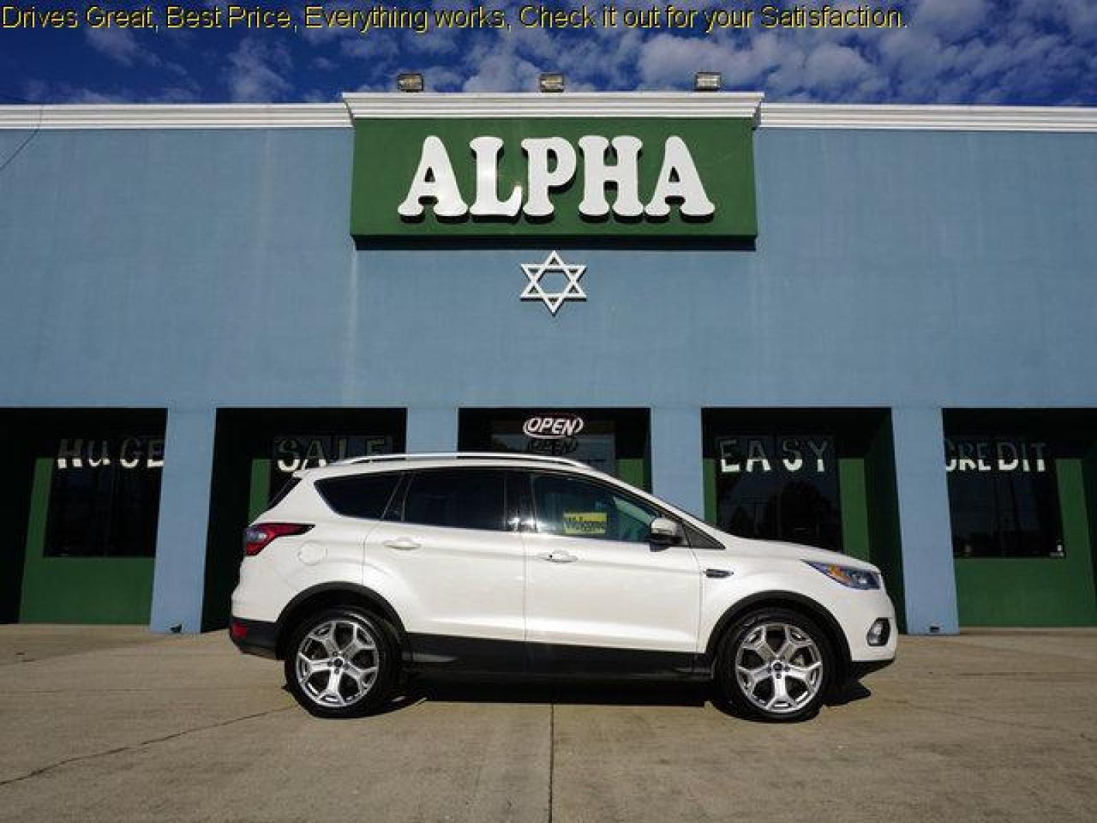2017 White Ford Escape (1FMCU0J95HU) with an 2.0L 4Cyl Ecoboost engine, Automatic transmission, located at 6904 Johnston St., Lafayette, LA, 70503, (337) 988-1960, 30.143589, -92.100601 - Prices are subject to change as improvements done by the service dept. Prices are for Cash sales only, Plus TTL. This Vehicle is Serviced well and Warranties Available too. Easy Financing. Drives Great and everything works. Price subject to change as improvements done by the service dept. Easy CR - Photo #0