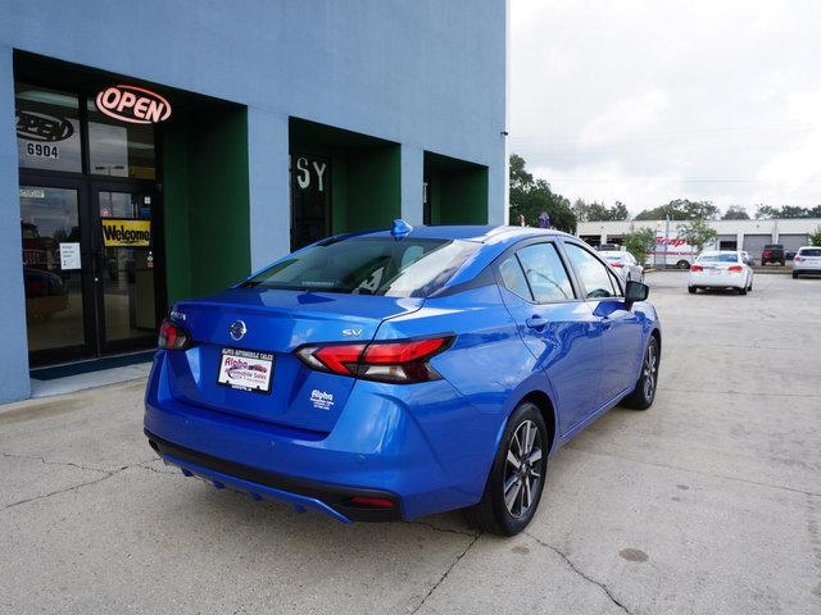 2021 Blue Nissan Versa (3N1CN8EV9ML) with an 1.6L 4Cyl engine, Automatic CVT transmission, located at 6904 Johnston St., Lafayette, LA, 70503, (337) 988-1960, 30.143589, -92.100601 - Just like new, smells new, still under factory warranty. Prices are subject to change as improvements done by the service dept. Prices are for Cash sales only, Plus TTL. This Vehicle is Serviced well and Warranties Available too. Easy Financing. Drives Great and everything works. Price subject t - Photo #12