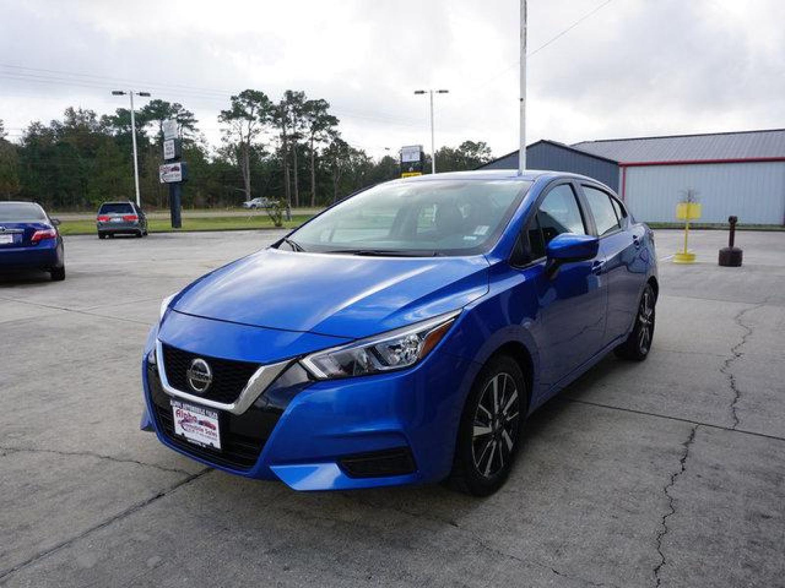 2021 Blue Nissan Versa (3N1CN8EV9ML) with an 1.6L 4Cyl engine, Automatic CVT transmission, located at 6904 Johnston St., Lafayette, LA, 70503, (337) 988-1960, 30.143589, -92.100601 - Just like new, smells new, still under factory warranty. Prices are subject to change as improvements done by the service dept. Prices are for Cash sales only, Plus TTL. This Vehicle is Serviced well and Warranties Available too. Easy Financing. Drives Great and everything works. Price subject t - Photo #6