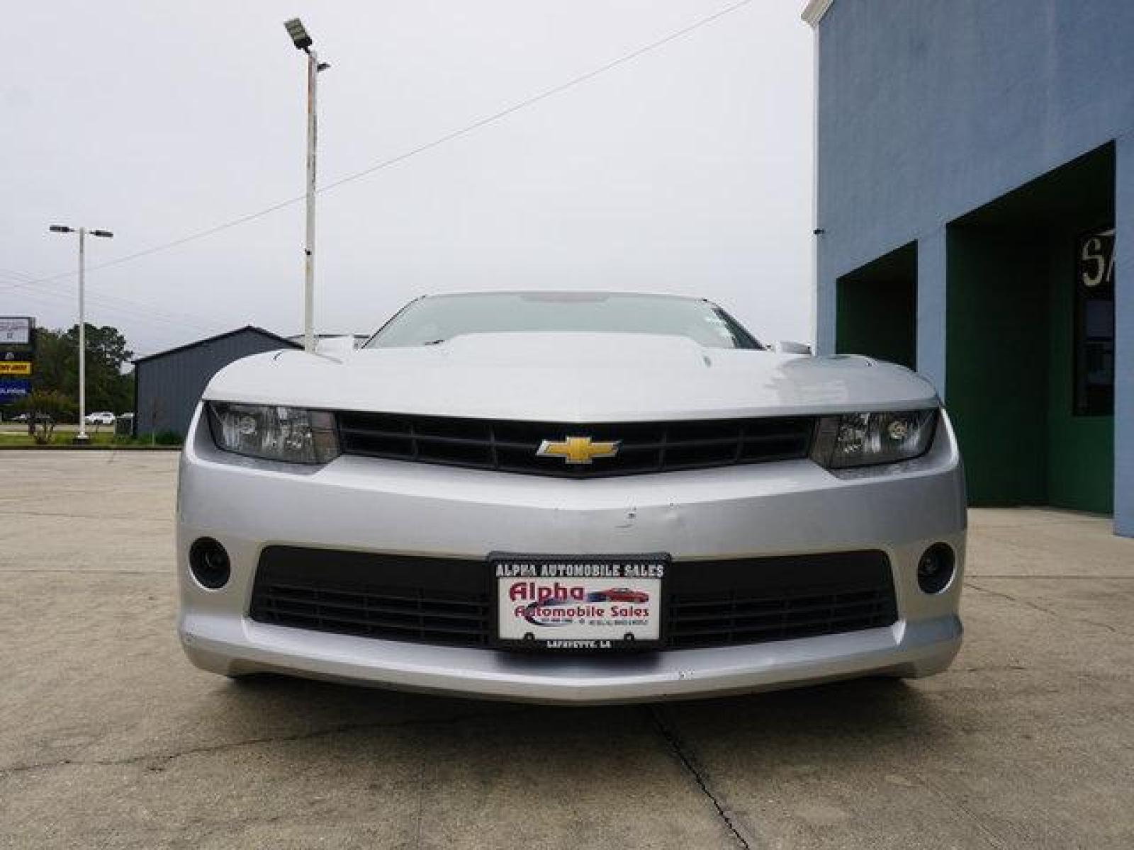 2015 Silver Chevrolet Camaro (2G1FB1E34F9) with an 3.6L V6 engine, 6 Spd Automatic transmission, located at 6904 Johnston St., Lafayette, LA, 70503, (337) 988-1960, 30.143589, -92.100601 - Prices are subject to change as improvements done by the service dept. Prices are for Cash sales only, Plus TTL. This Vehicle is Serviced well and Warranties Available too. Easy Financing. Drives Great and everything works. Price subject to change as improvements done by the service dept. Easy CR - Photo #3