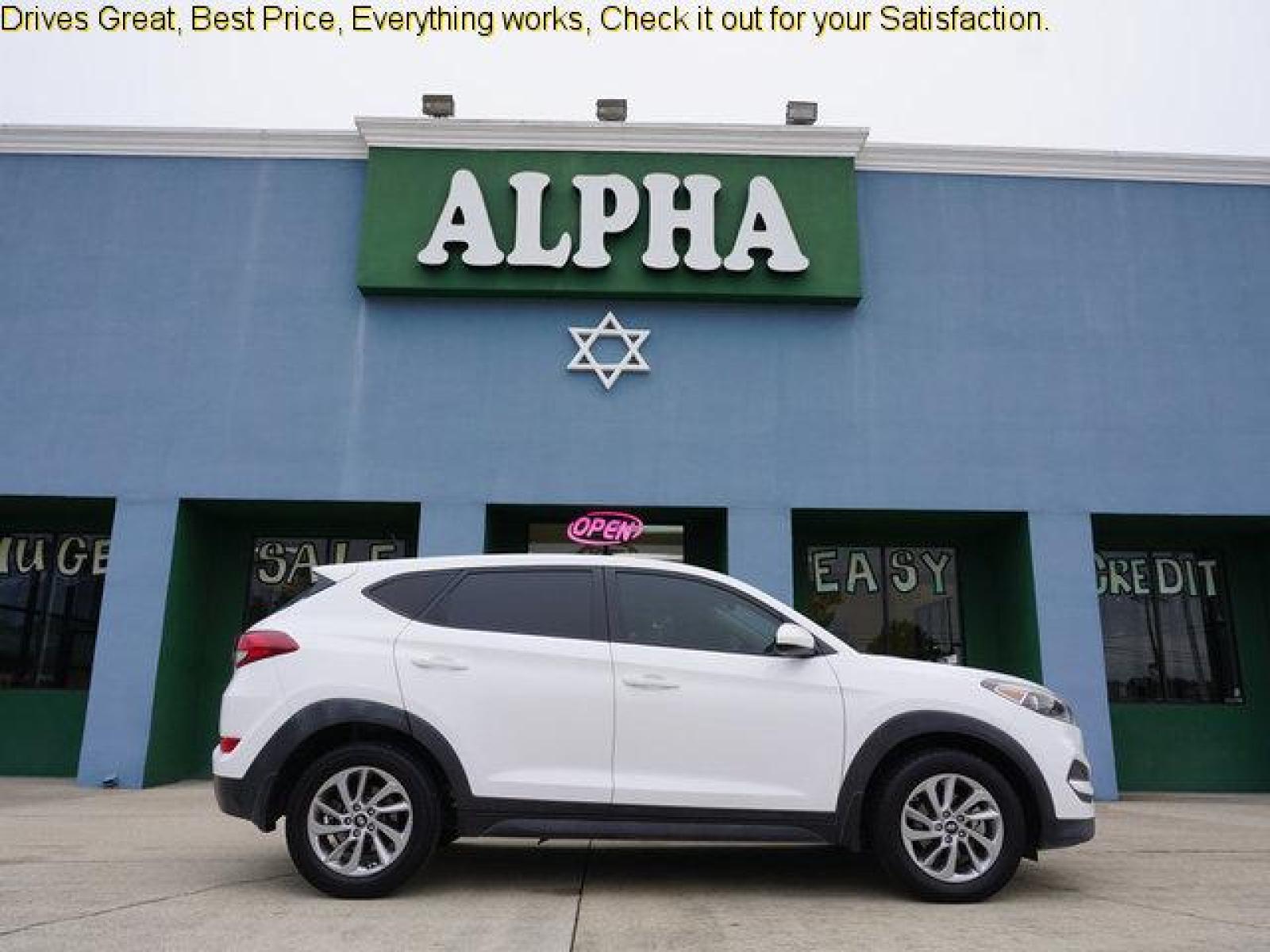2016 White Hyundai Tucson (KM8J23A4XGU) with an 2.0L 4Cyl engine, Automatic transmission, located at 6904 Johnston St., Lafayette, LA, 70503, (337) 988-1960, 30.143589, -92.100601 - Prices are subject to change as improvements done by the service dept. Prices are for Cash sales only, Plus TTL. This Vehicle is Serviced well and Warranties Available too. Easy Financing. Drives Great and everything works. Price subject to change as improvements done by the service dept. Easy CR - Photo #0