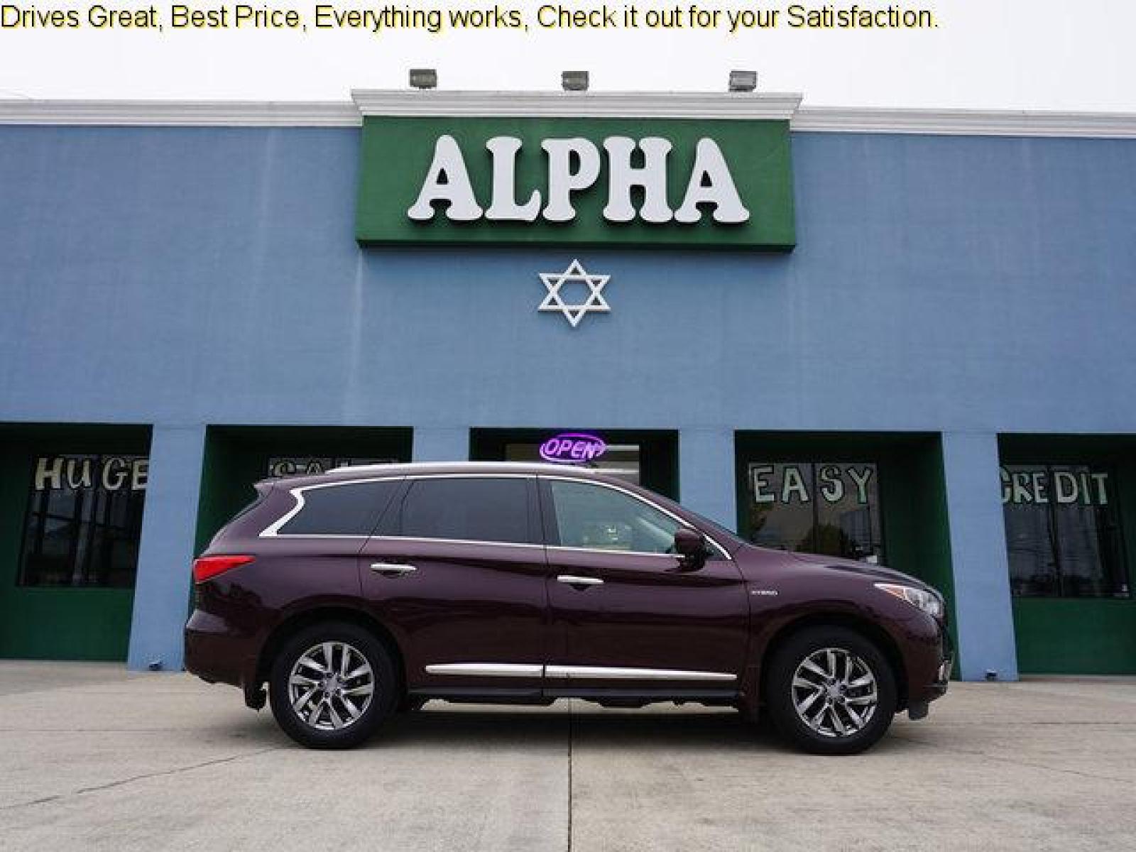 2015 Maroon INFINITI QX60 (5N1CL0MM4FC) with an 2.5L I4 Supercharged engine, Automatic transmission, located at 6904 Johnston St., Lafayette, LA, 70503, (337) 988-1960, 30.143589, -92.100601 - Prices are subject to change as improvements done by the service dept. Prices are for Cash sales only, Plus TTL. This Vehicle is Serviced well and Warranties Available too. Easy Financing. Drives Great and everything works. Price subject to change as improvements done by the service dept. Easy CR - Photo #0