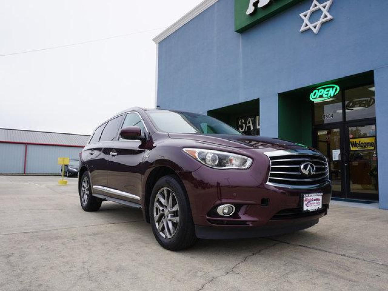 2015 Maroon INFINITI QX60 (5N1CL0MM4FC) with an 2.5L I4 Supercharged engine, Automatic transmission, located at 6904 Johnston St., Lafayette, LA, 70503, (337) 988-1960, 30.143589, -92.100601 - Prices are subject to change as improvements done by the service dept. Prices are for Cash sales only, Plus TTL. This Vehicle is Serviced well and Warranties Available too. Easy Financing. Drives Great and everything works. Price subject to change as improvements done by the service dept. Easy CR - Photo #1