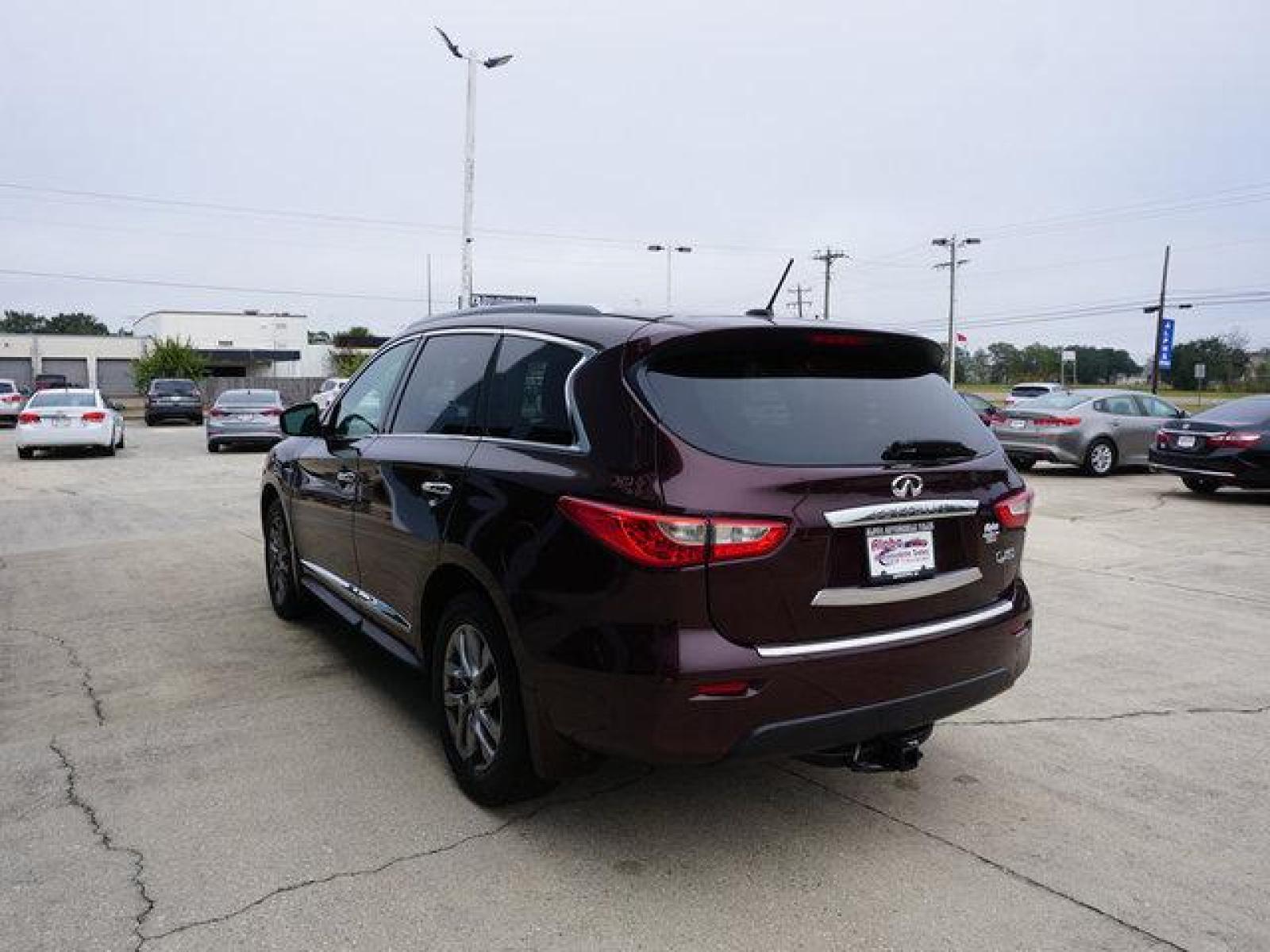 2015 Maroon INFINITI QX60 (5N1CL0MM4FC) with an 2.5L I4 Supercharged engine, Automatic transmission, located at 6904 Johnston St., Lafayette, LA, 70503, (337) 988-1960, 30.143589, -92.100601 - Prices are subject to change as improvements done by the service dept. Prices are for Cash sales only, Plus TTL. This Vehicle is Serviced well and Warranties Available too. Easy Financing. Drives Great and everything works. Price subject to change as improvements done by the service dept. Easy CR - Photo #8