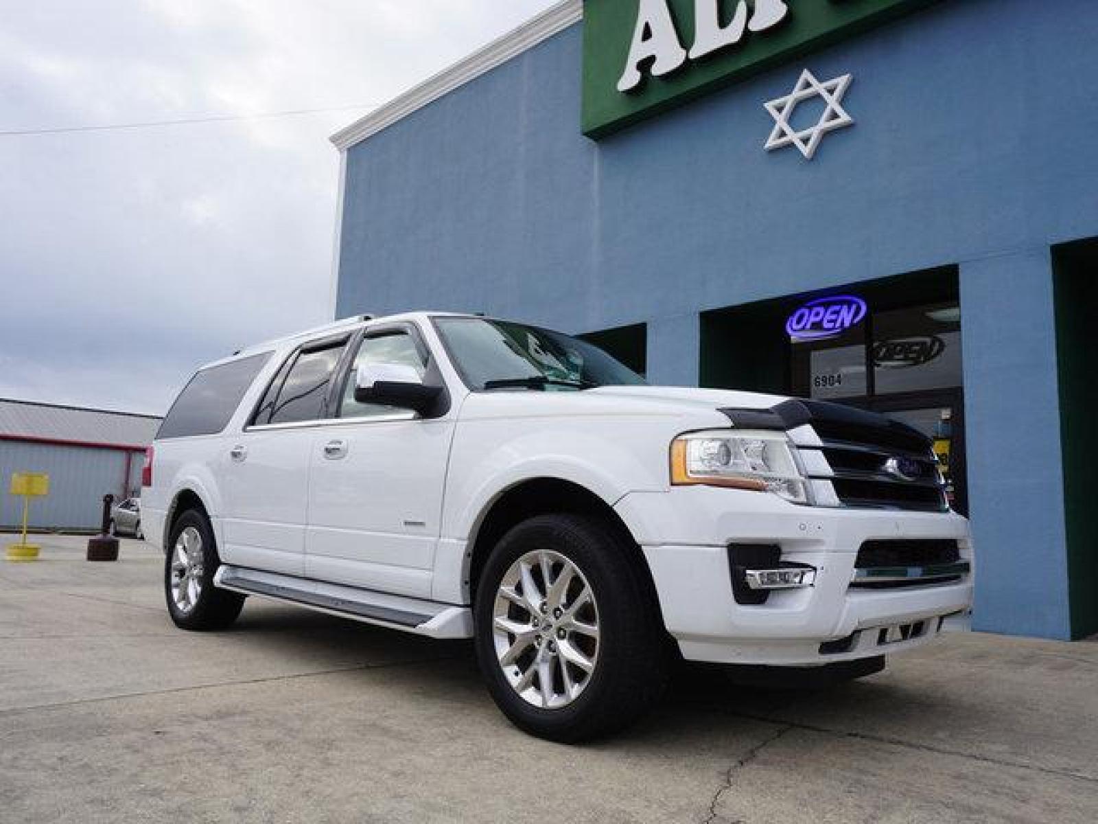2016 White Ford Expedition EL (1FMJK1KT0GE) with an 3.5L V6 EcoBoost engine, Automatic transmission, located at 6904 Johnston St., Lafayette, LA, 70503, (337) 988-1960, 30.143589, -92.100601 - Prices are subject to change as improvements done by the service dept. Prices are for Cash sales only, Plus TTL. This Vehicle is Serviced well and Warranties Available too. Easy Financing. Drives Great and everything works. Price subject to change as improvements done by the service dept. Easy CR - Photo #1