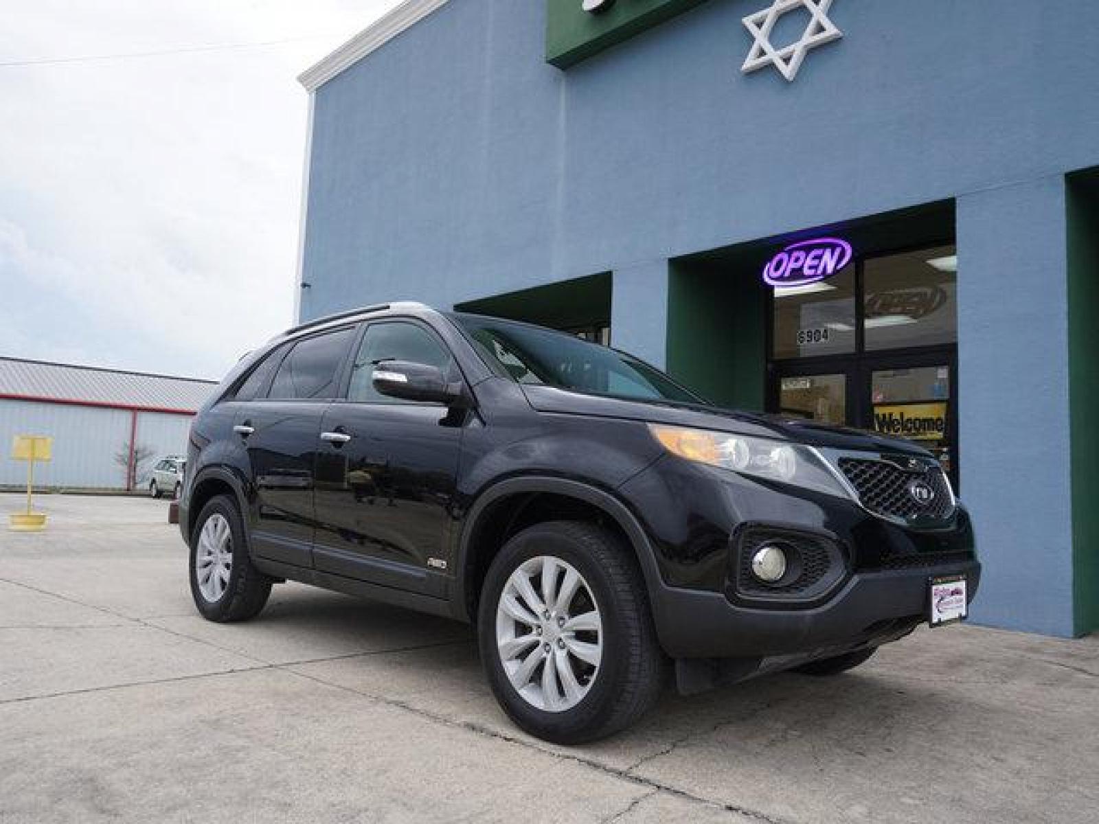 2011 Black Kia Sorento (5XYKUCA16BG) with an 2.4L 4Cyl engine, Automatic transmission, located at 6904 Johnston St., Lafayette, LA, 70503, (337) 988-1960, 30.143589, -92.100601 - Prices are subject to change as improvements done by the service dept. Prices are for Cash sales only, Plus TTL. This Vehicle is Serviced well and Warranties Available too. Easy Financing. Drives Great and everything works. Price subject to change as improvements done by the service dept. Easy CR - Photo #1