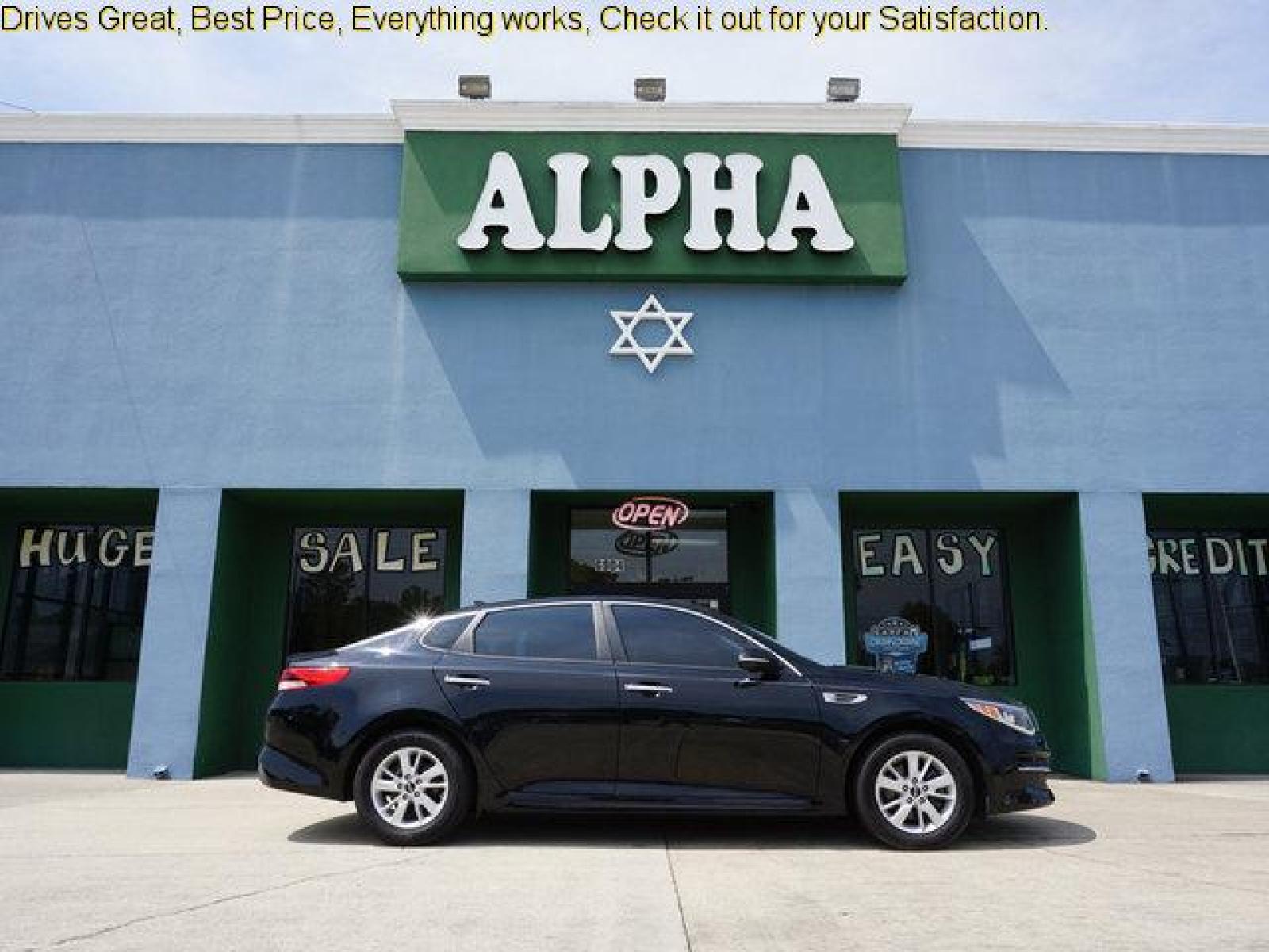 2016 Black Kia Optima (5XXGT4L30GG) with an 2.4L 4Cyl engine, 6 Spd Automatic transmission, located at 6904 Johnston St., Lafayette, LA, 70503, (337) 988-1960, 30.143589, -92.100601 - Prices are subject to change as improvements done by the service dept. Prices are for Cash sales only, Plus TTL. This Vehicle is Serviced well and Warranties Available too. Easy Financing. Drives Great and everything works. Price subject to change as improvements done by the service dept. Easy CR - Photo #0