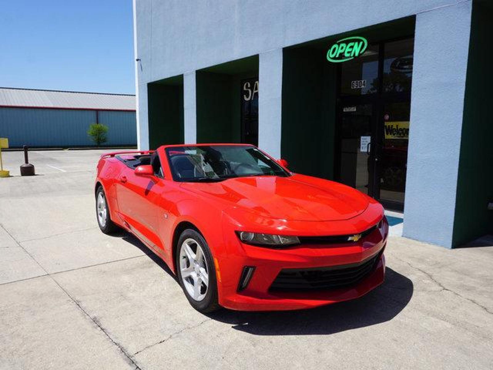 2018 Red Chevrolet Camaro (1G1FB3DX0J0) with an 2.0L 4Cyl engine, 8 Spd Automatic transmission, located at 6904 Johnston St., Lafayette, LA, 70503, (337) 988-1960, 30.143589, -92.100601 - Prices are subject to change as improvements done by the service dept. Prices are for Cash sales only, Plus TTL. This Vehicle is Serviced well and Warranties Available too. Easy Financing. Drives Great and everything works. Price subject to change as improvements done by the service dept. Easy CR - Photo #2