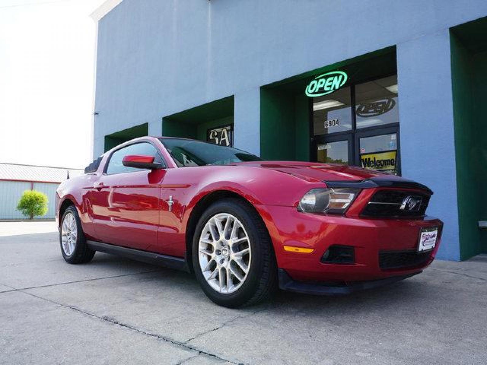 2012 Red Ford Mustang (1ZVBP8AM0C5) with an 3.7L 6 Cyl engine, 6 Spd Manual transmission, located at 6904 Johnston St., Lafayette, LA, 70503, (337) 988-1960, 30.143589, -92.100601 - Prices are subject to change as improvements done by the service dept. Prices are for Cash sales only, Plus TTL. This Vehicle is Serviced well and Warranties Available too. Easy Financing. Drives Great and everything works. Price subject to change as improvements done by the service dept. Easy CR - Photo #1