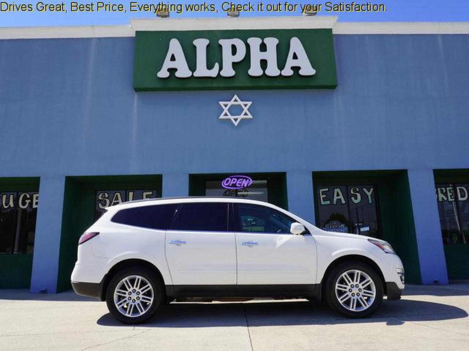 2014 White Chevrolet Traverse (1GNKRGKD1EJ) with an 3.6L V6 engine, Automatic transmission, located at 6904 Johnston St., Lafayette, LA, 70503, (337) 988-1960, 30.143589, -92.100601 - Prices are subject to change as improvements done by the service dept. Prices are for Cash sales only, Plus TTL. This Vehicle is Serviced well and Warranties Available too. Easy Financing. Drives Great and everything works. Price subject to change as improvements done by the service dept. Easy CR - Photo #0