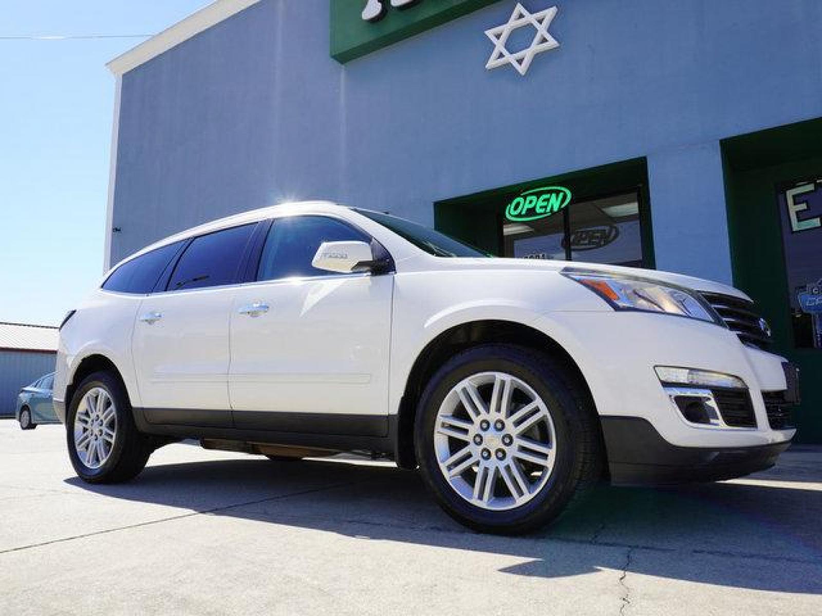 2014 White Chevrolet Traverse (1GNKRGKD1EJ) with an 3.6L V6 engine, Automatic transmission, located at 6904 Johnston St., Lafayette, LA, 70503, (337) 988-1960, 30.143589, -92.100601 - Prices are subject to change as improvements done by the service dept. Prices are for Cash sales only, Plus TTL. This Vehicle is Serviced well and Warranties Available too. Easy Financing. Drives Great and everything works. Price subject to change as improvements done by the service dept. Easy CR - Photo #1