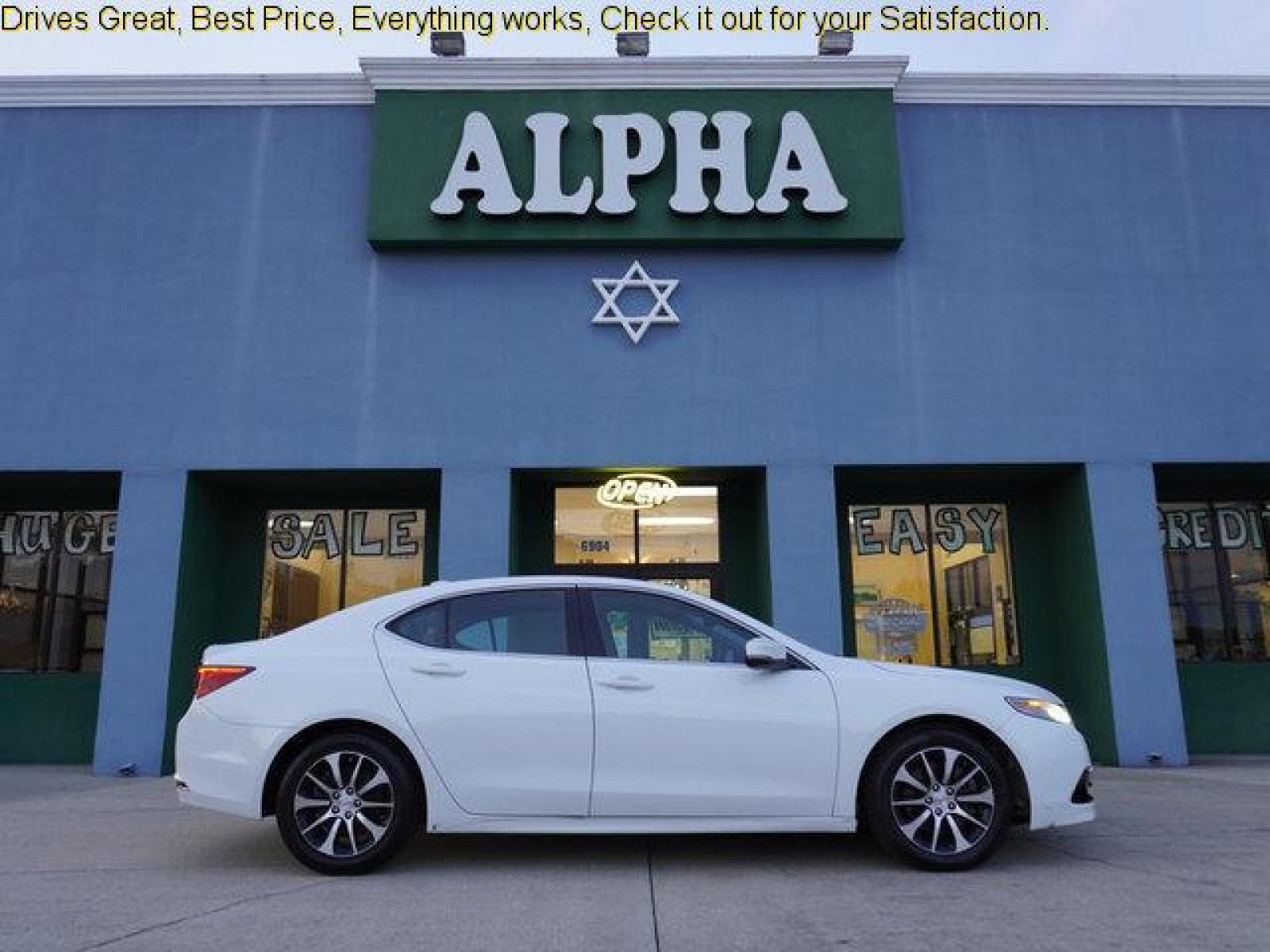 2015 White Acura TLX (19UUB1F36FA) with an 2.4L 4Cyl engine, 8 Spd Automatic transmission, located at 6904 Johnston St., Lafayette, LA, 70503, (337) 988-1960, 30.143589, -92.100601 - Prices are subject to change as improvements done by the service dept. Prices are for Cash sales only, Plus TTL. This Vehicle is Serviced well and Warranties Available too. Easy Financing. Drives Great and everything works. Price subject to change as improvements done by the service dept. Easy CR - Photo #0