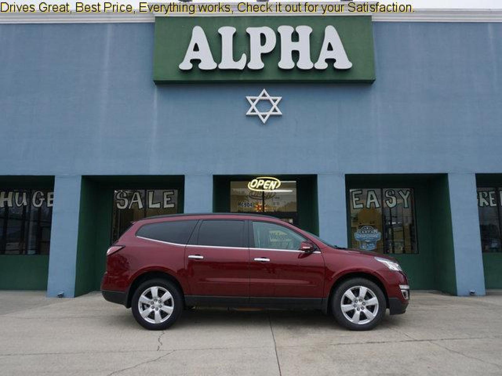 2017 Red Chevrolet Traverse (1GNKRGKDXHJ) with an 3.6L V6 engine, Automatic transmission, located at 6904 Johnston St., Lafayette, LA, 70503, (337) 988-1960, 30.143589, -92.100601 - Prices are subject to change as improvements done by the service dept. Prices are for Cash sales only, Plus TTL. This Vehicle is Serviced well and Warranties Available too. Easy Financing. Drives Great and everything works. Price subject to change as improvements done by the service dept. Easy CR - Photo #0