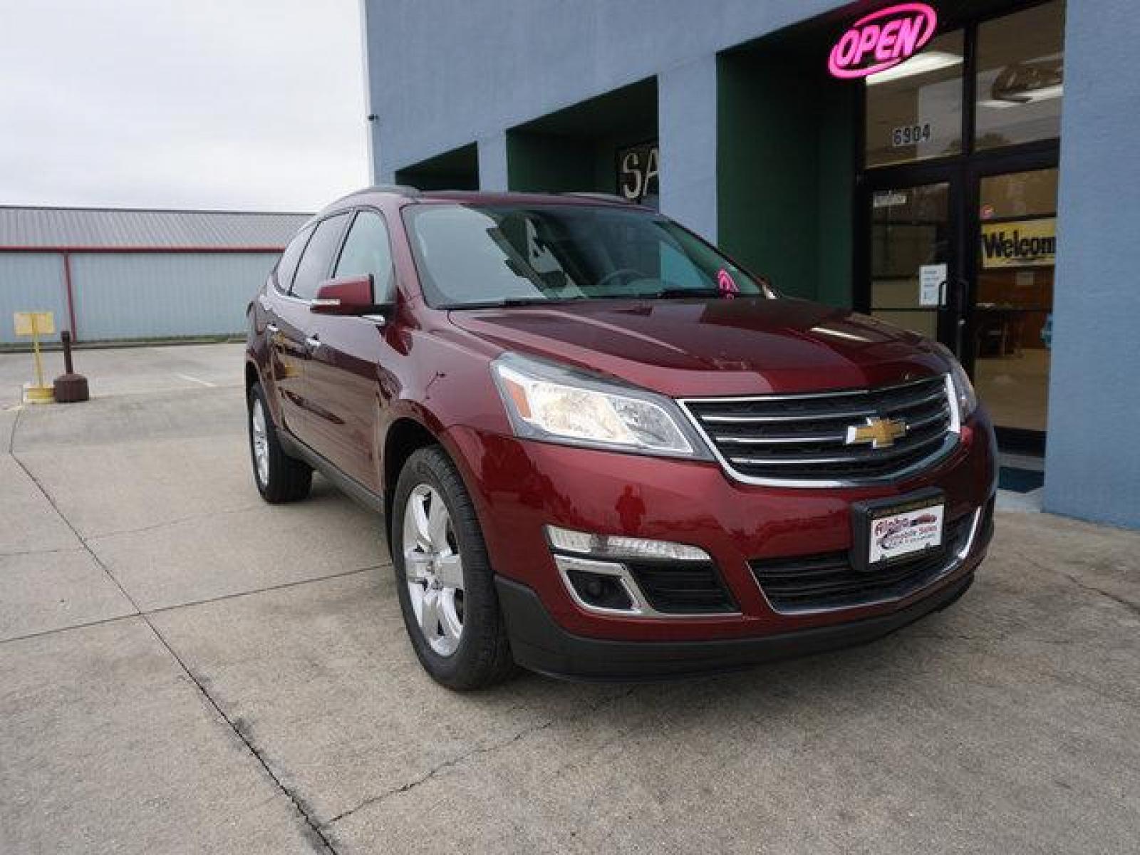 2017 Red Chevrolet Traverse (1GNKRGKDXHJ) with an 3.6L V6 engine, Automatic transmission, located at 6904 Johnston St., Lafayette, LA, 70503, (337) 988-1960, 30.143589, -92.100601 - Prices are subject to change as improvements done by the service dept. Prices are for Cash sales only, Plus TTL. This Vehicle is Serviced well and Warranties Available too. Easy Financing. Drives Great and everything works. Price subject to change as improvements done by the service dept. Easy CR - Photo #3