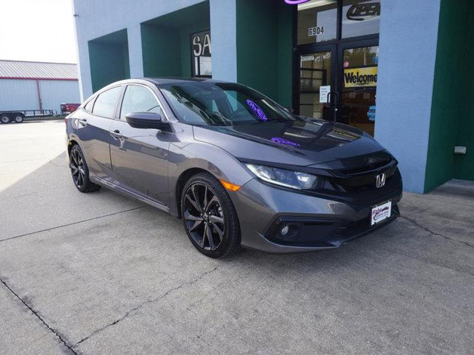 2020 Grey Honda Civic (19XFC2F85LE) with an 2.0L 4Cyl engine, Automatic CVT transmission, located at 6904 Johnston St., Lafayette, LA, 70503, (337) 988-1960, 30.143589, -92.100601 - Prices are subject to change as improvements done by the service dept. Prices are for Cash sales only, Plus TTL. This Vehicle is Serviced well and Warranties Available too. Easy Financing. Drives Great and everything works. Price subject to change as improvements done by the service dept. Easy CR - Photo #1