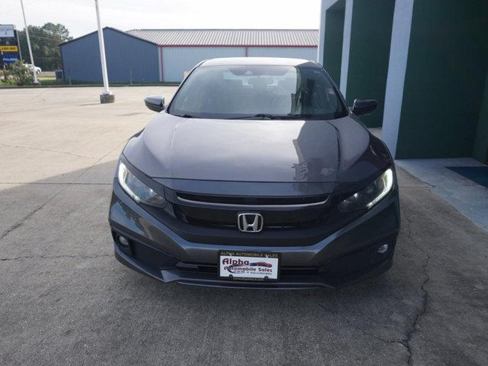 2020 Grey Honda Civic (19XFC2F85LE) with an 2.0L 4Cyl engine, Automatic CVT transmission, located at 6904 Johnston St., Lafayette, LA, 70503, (337) 988-1960, 30.143589, -92.100601 - Prices are subject to change as improvements done by the service dept. Prices are for Cash sales only, Plus TTL. This Vehicle is Serviced well and Warranties Available too. Easy Financing. Drives Great and everything works. Price subject to change as improvements done by the service dept. Easy CR - Photo #2