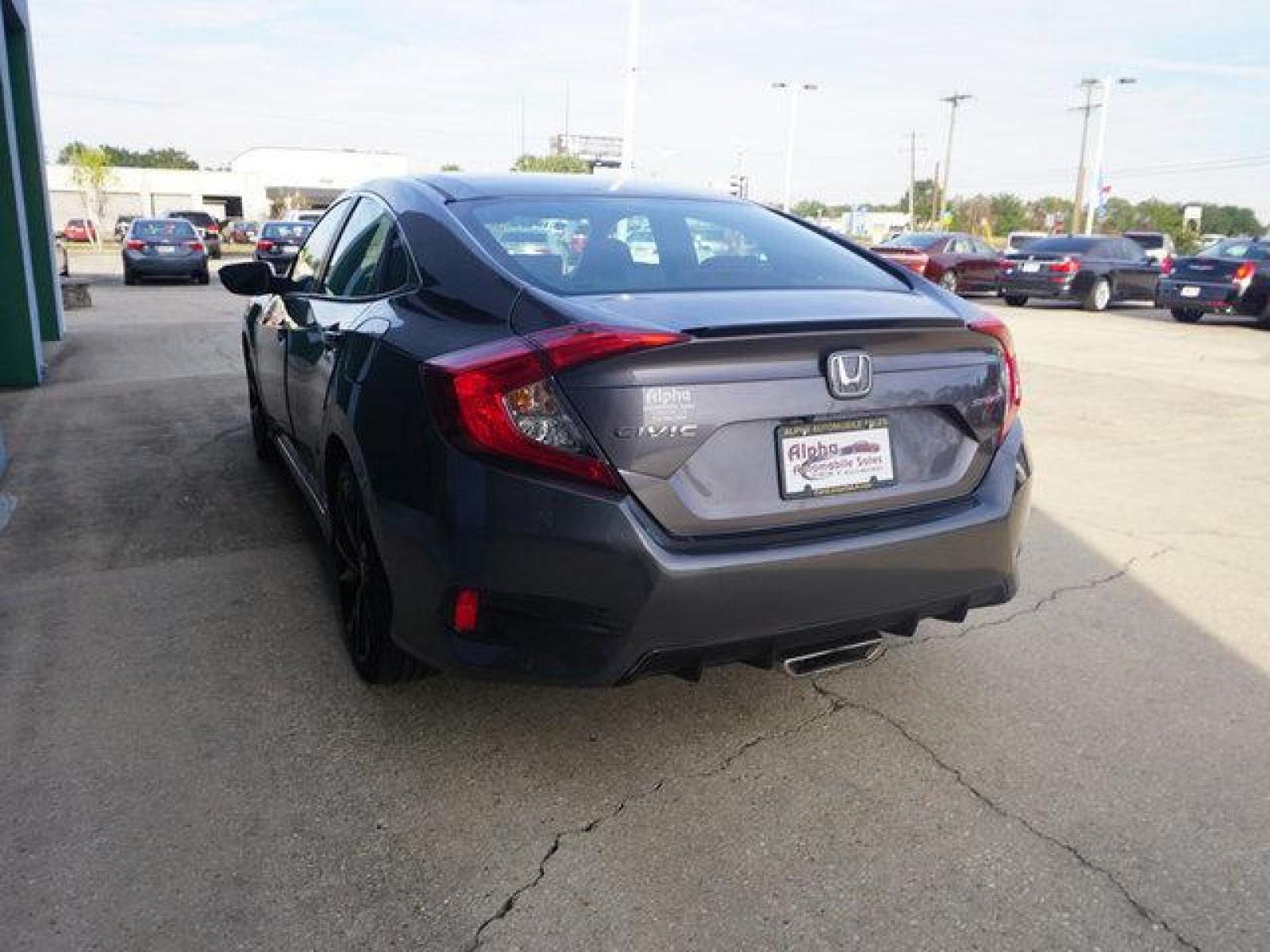2020 Grey Honda Civic (19XFC2F85LE) with an 2.0L 4Cyl engine, Automatic CVT transmission, located at 6904 Johnston St., Lafayette, LA, 70503, (337) 988-1960, 30.143589, -92.100601 - Prices are subject to change as improvements done by the service dept. Prices are for Cash sales only, Plus TTL. This Vehicle is Serviced well and Warranties Available too. Easy Financing. Drives Great and everything works. Price subject to change as improvements done by the service dept. Easy CR - Photo #8