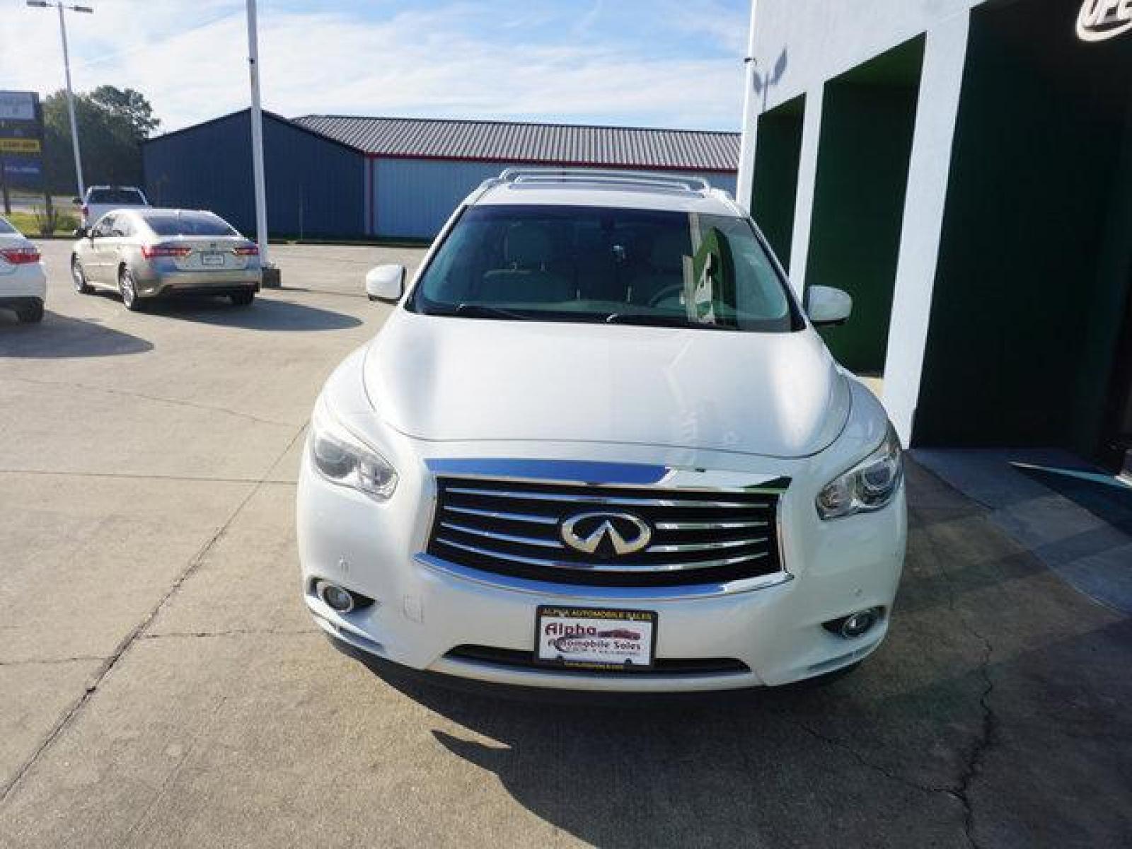 2013 White INFINITI JX35 (5N1AL0MM6DC) with an 3.5L V6 engine, Automatic transmission, located at 6904 Johnston St., Lafayette, LA, 70503, (337) 988-1960, 30.143589, -92.100601 - Prices are subject to change as improvements done by the service dept. Prices are for Cash sales only, Plus TTL. This Vehicle is Serviced well and Warranties Available too. Easy Financing. Drives Great and everything works. Price subject to change as improvements done by the service dept. Easy CR - Photo #3