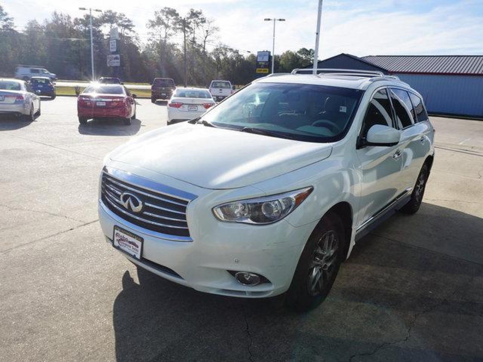 2013 White INFINITI JX35 (5N1AL0MM6DC) with an 3.5L V6 engine, Automatic transmission, located at 6904 Johnston St., Lafayette, LA, 70503, (337) 988-1960, 30.143589, -92.100601 - Prices are subject to change as improvements done by the service dept. Prices are for Cash sales only, Plus TTL. This Vehicle is Serviced well and Warranties Available too. Easy Financing. Drives Great and everything works. Price subject to change as improvements done by the service dept. Easy CR - Photo #5