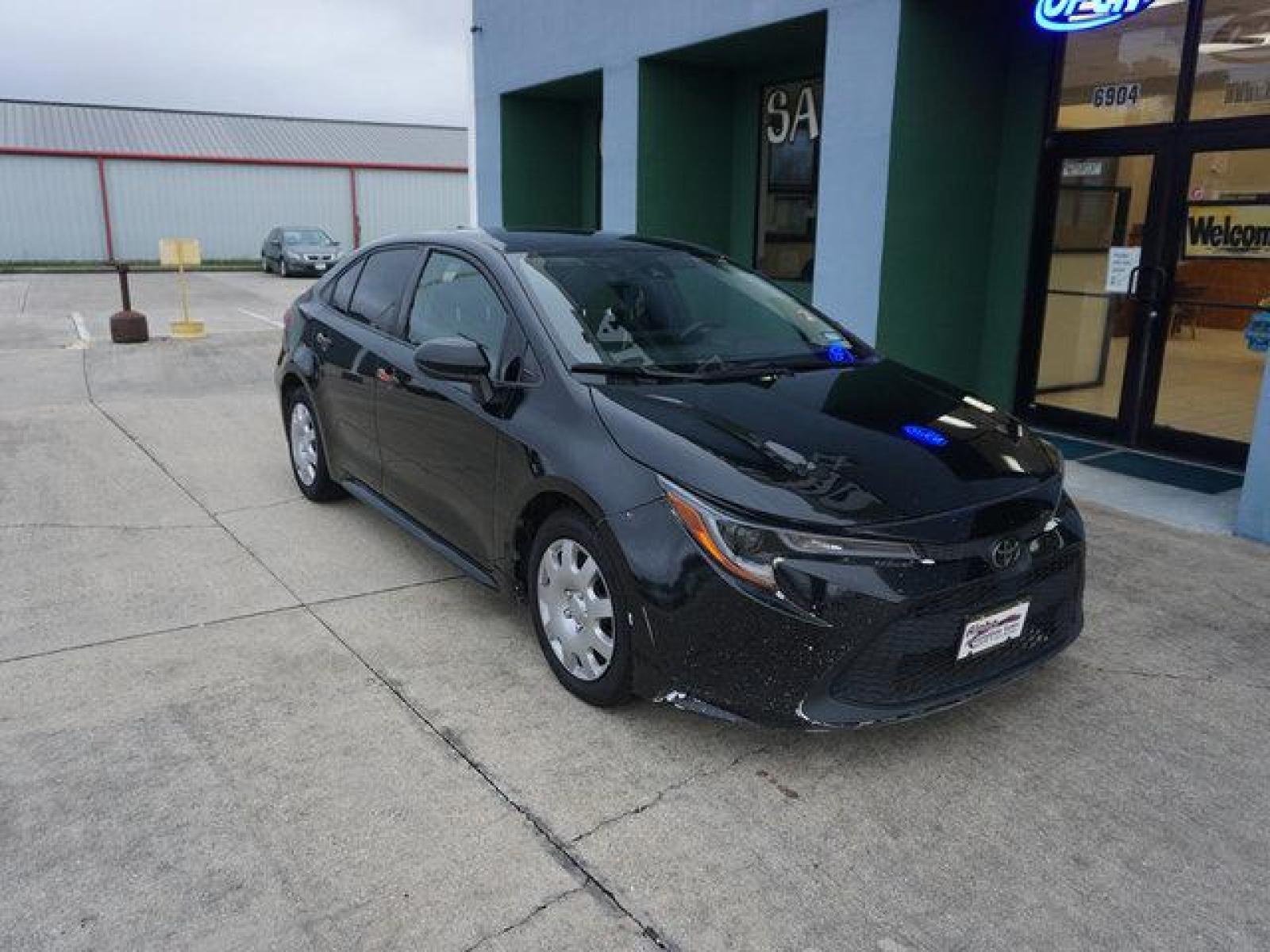 2021 Black Toyota Corolla (JTDVPMAEXMJ) with an 1.8L 4Cyl engine, Automatic CVT transmission, located at 6904 Johnston St., Lafayette, LA, 70503, (337) 988-1960, 30.143589, -92.100601 - Prices are subject to change as improvements done by the service dept. Prices are for Cash sales only, Plus TTL. This Vehicle is Serviced well and Warranties Available too. Easy Financing. Drives Great and everything works. Price subject to change as improvements done by the service dept. Easy CR - Photo #1