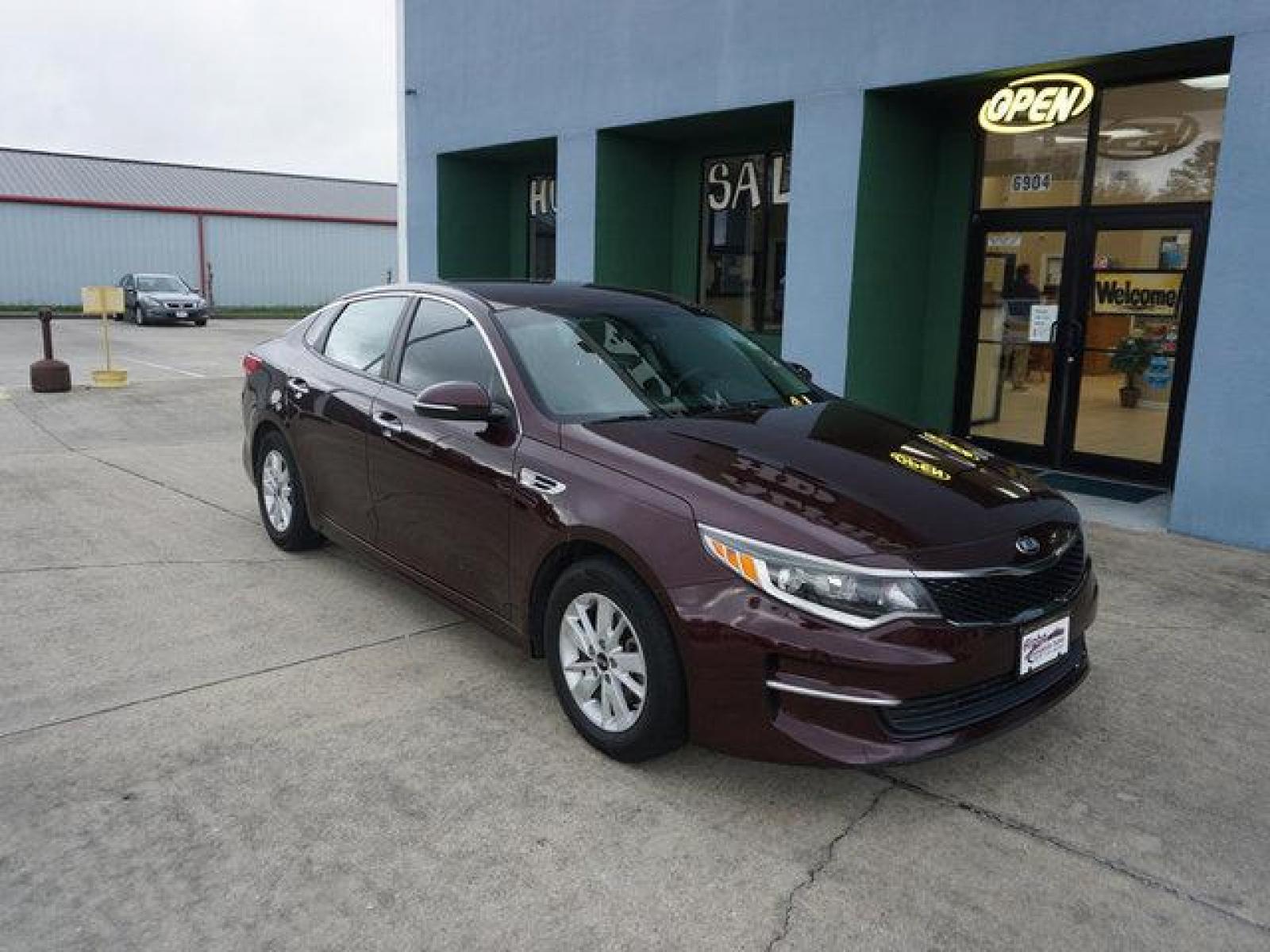 2016 Red Kia Optima (5XXGT4L30GG) with an 2.4L 4Cyl engine, 6 Spd Automatic transmission, located at 6904 Johnston St., Lafayette, LA, 70503, (337) 988-1960, 30.143589, -92.100601 - Prices are subject to change as improvements done by the service dept. Prices are for Cash sales only, Plus TTL. This Vehicle is Serviced well and Warranties Available too. Easy Financing. Drives Great and everything works. Price subject to change as improvements done by the service dept. Easy CR - Photo #1