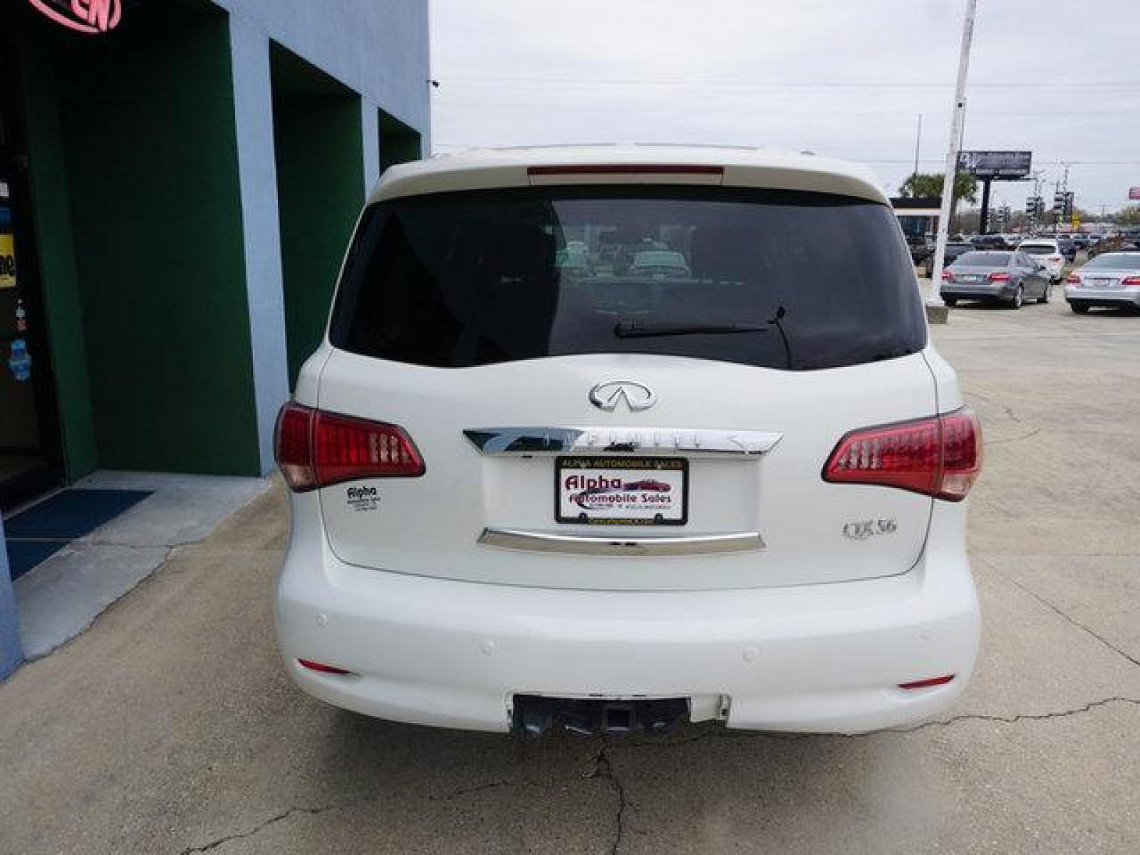 2013 White INFINITI QX56 (JN8AZ2NF9D9) with an 5.6L V8 engine, Automatic transmission, located at 6904 Johnston St., Lafayette, LA, 70503, (337) 988-1960, 30.143589, -92.100601 - Prices are subject to change as improvements done by the service dept. Prices are for Cash sales only, Plus TTL. This Vehicle is Serviced well and Warranties Available too. Easy Financing. Drives Great and everything works. Price subject to change as improvements done by the service dept. Easy CR - Photo #9