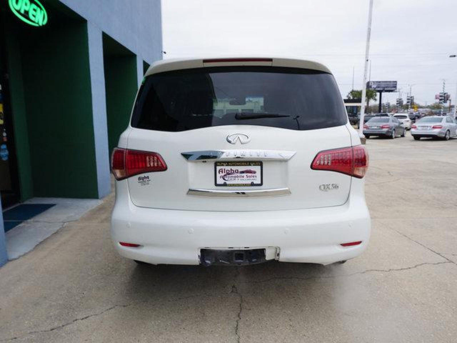 2013 White INFINITI QX56 (JN8AZ2NF9D9) with an 5.6L V8 engine, Automatic transmission, located at 6904 Johnston St., Lafayette, LA, 70503, (337) 988-1960, 30.143589, -92.100601 - Prices are subject to change as improvements done by the service dept. Prices are for Cash sales only, Plus TTL. This Vehicle is Serviced well and Warranties Available too. Easy Financing. Drives Great and everything works. Price subject to change as improvements done by the service dept. Easy CR - Photo #10
