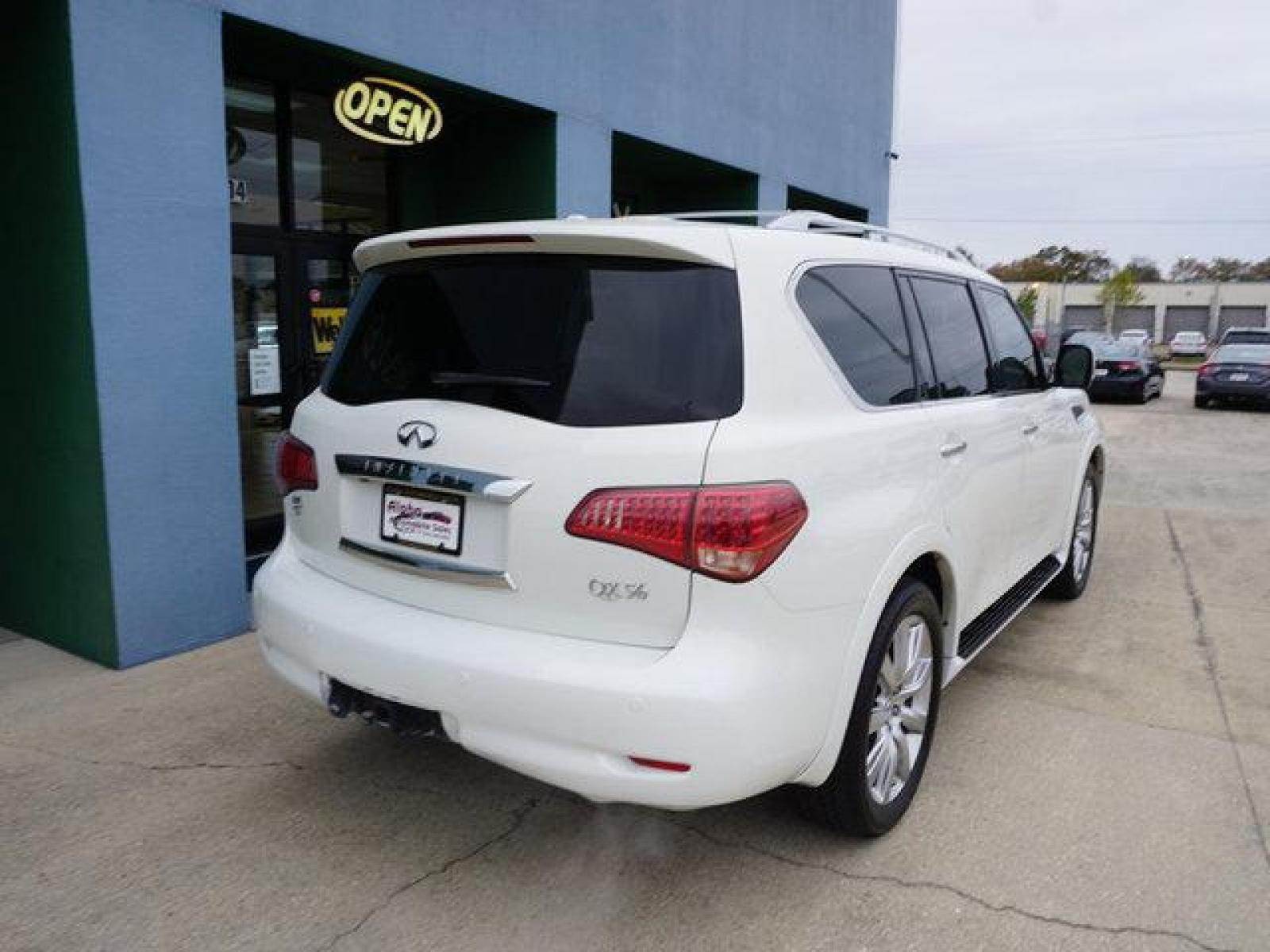 2013 White INFINITI QX56 (JN8AZ2NF9D9) with an 5.6L V8 engine, Automatic transmission, located at 6904 Johnston St., Lafayette, LA, 70503, (337) 988-1960, 30.143589, -92.100601 - Prices are subject to change as improvements done by the service dept. Prices are for Cash sales only, Plus TTL. This Vehicle is Serviced well and Warranties Available too. Easy Financing. Drives Great and everything works. Price subject to change as improvements done by the service dept. Easy CR - Photo #11