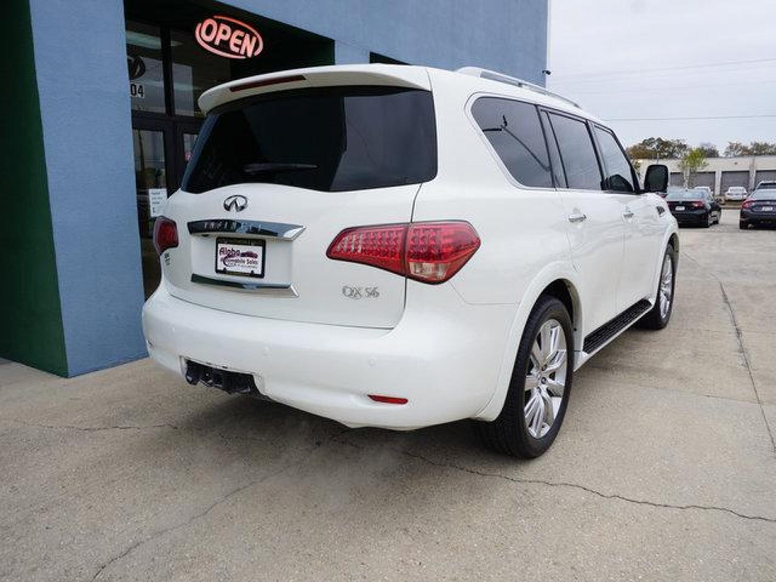 2013 White INFINITI QX56 (JN8AZ2NF9D9) with an 5.6L V8 engine, Automatic transmission, located at 6904 Johnston St., Lafayette, LA, 70503, (337) 988-1960, 30.143589, -92.100601 - Prices are subject to change as improvements done by the service dept. Prices are for Cash sales only, Plus TTL. This Vehicle is Serviced well and Warranties Available too. Easy Financing. Drives Great and everything works. Price subject to change as improvements done by the service dept. Easy CR - Photo #12