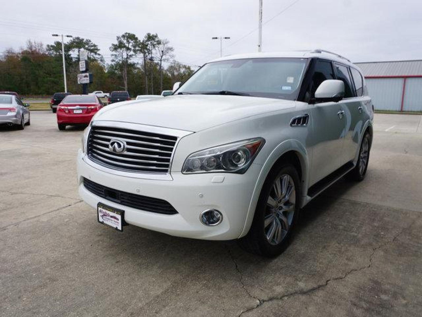 2013 White INFINITI QX56 (JN8AZ2NF9D9) with an 5.6L V8 engine, Automatic transmission, located at 6904 Johnston St., Lafayette, LA, 70503, (337) 988-1960, 30.143589, -92.100601 - Prices are subject to change as improvements done by the service dept. Prices are for Cash sales only, Plus TTL. This Vehicle is Serviced well and Warranties Available too. Easy Financing. Drives Great and everything works. Price subject to change as improvements done by the service dept. Easy CR - Photo #5