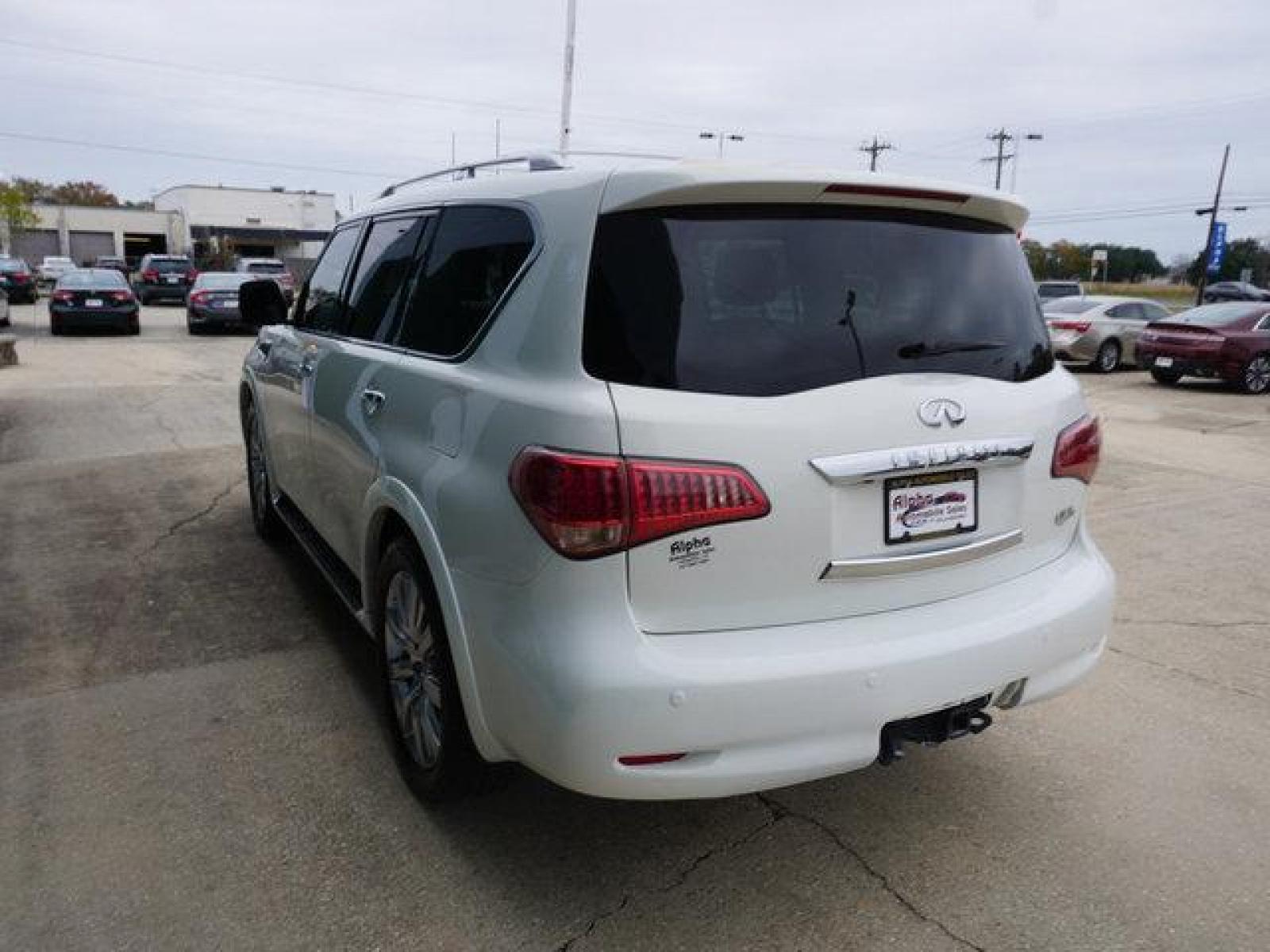 2013 White INFINITI QX56 (JN8AZ2NF9D9) with an 5.6L V8 engine, Automatic transmission, located at 6904 Johnston St., Lafayette, LA, 70503, (337) 988-1960, 30.143589, -92.100601 - Prices are subject to change as improvements done by the service dept. Prices are for Cash sales only, Plus TTL. This Vehicle is Serviced well and Warranties Available too. Easy Financing. Drives Great and everything works. Price subject to change as improvements done by the service dept. Easy CR - Photo #7