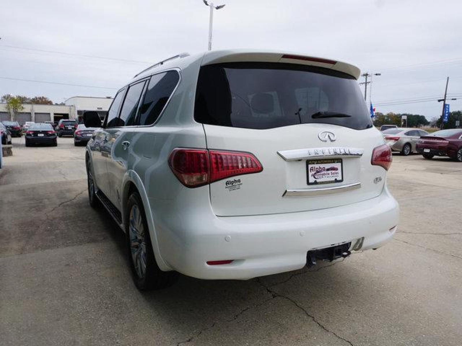 2013 White INFINITI QX56 (JN8AZ2NF9D9) with an 5.6L V8 engine, Automatic transmission, located at 6904 Johnston St., Lafayette, LA, 70503, (337) 988-1960, 30.143589, -92.100601 - Prices are subject to change as improvements done by the service dept. Prices are for Cash sales only, Plus TTL. This Vehicle is Serviced well and Warranties Available too. Easy Financing. Drives Great and everything works. Price subject to change as improvements done by the service dept. Easy CR - Photo #8