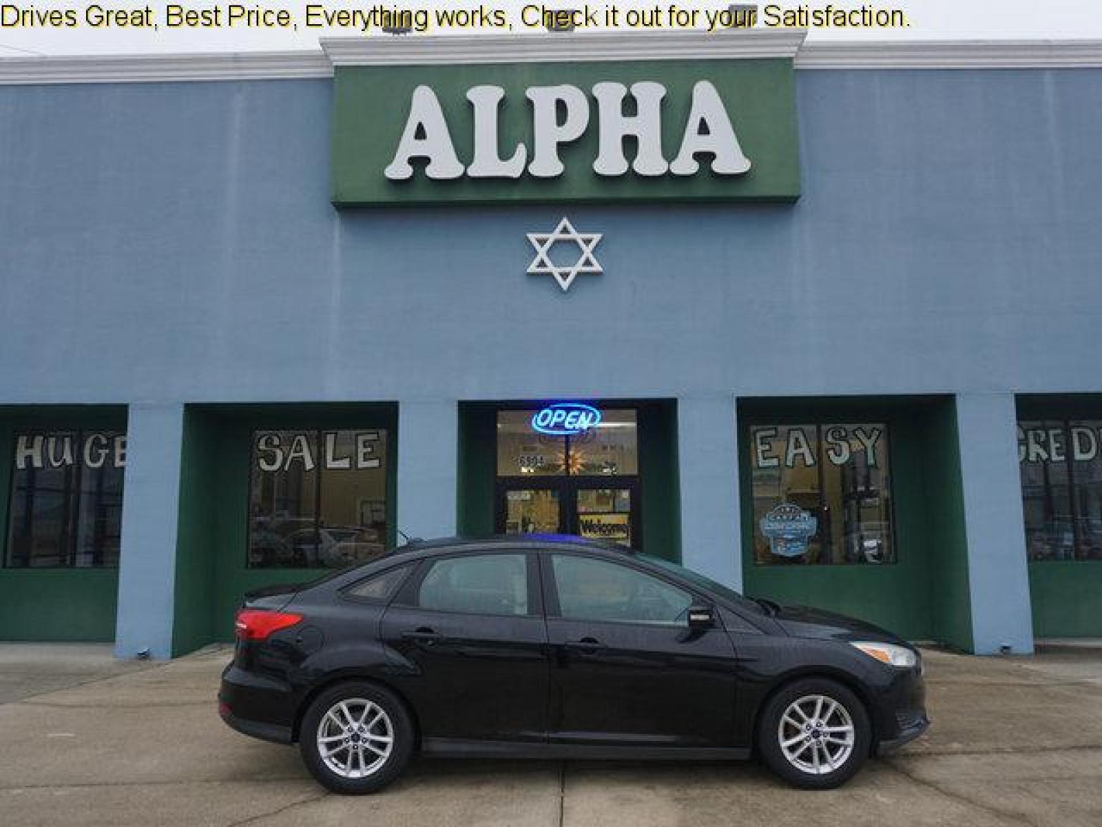 2016 Black Ford Focus (1FADP3F23GL) with an 2.0L 4Cyl engine, 5 Spd Automatic transmission, located at 6904 Johnston St., Lafayette, LA, 70503, (337) 988-1960, 30.143589, -92.100601 - Prices are subject to change as improvements done by the service dept. Prices are for Cash sales only, Plus TTL. This Vehicle is Serviced well and Warranties Available too. Easy Financing. Drives Great and everything works. Price subject to change as improvements done by the service dept. Easy CR - Photo #0