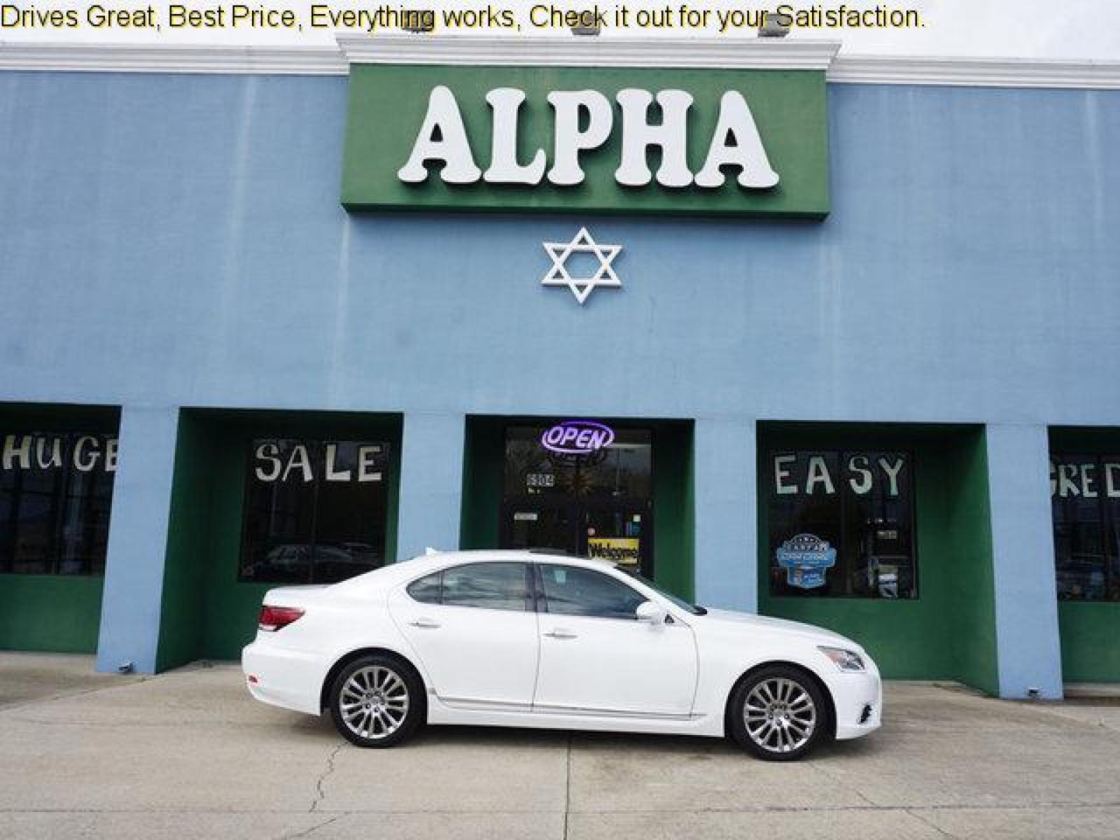 2013 White Lexus LS460 (JTHBL5EFXD5) with an 4.6L V8 engine, Automatic transmission, located at 6904 Johnston St., Lafayette, LA, 70503, (337) 988-1960, 30.143589, -92.100601 - Prices are subject to change as improvements done by the service dept. Prices are for Cash sales only, Plus TTL. This Vehicle is Serviced well and Warranties Available too. Easy Financing. Drives Great and everything works. Price subject to change as improvements done by the service dept. Easy CR - Photo #0