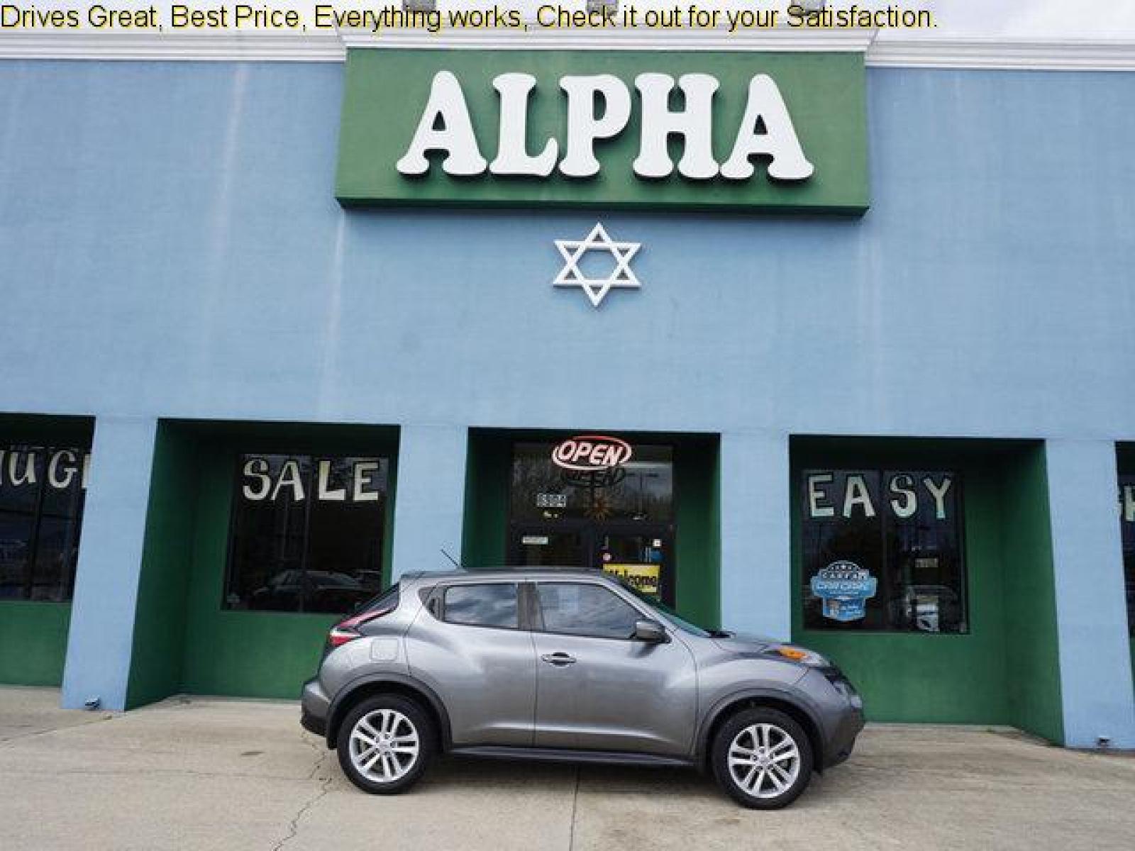 2016 Grey Nissan Juke (JN8AF5MR3GT) with an 1.6L 4Cyl Turbo engine, Automatic CVT transmission, located at 6904 Johnston St., Lafayette, LA, 70503, (337) 988-1960, 30.143589, -92.100601 - Prices are subject to change as improvements done by the service dept. Prices are for Cash sales only, Plus TTL. This Vehicle is Serviced well and Warranties Available too. Easy Financing. Drives Great and everything works. Price subject to change as improvements done by the service dept. Easy CR - Photo #0