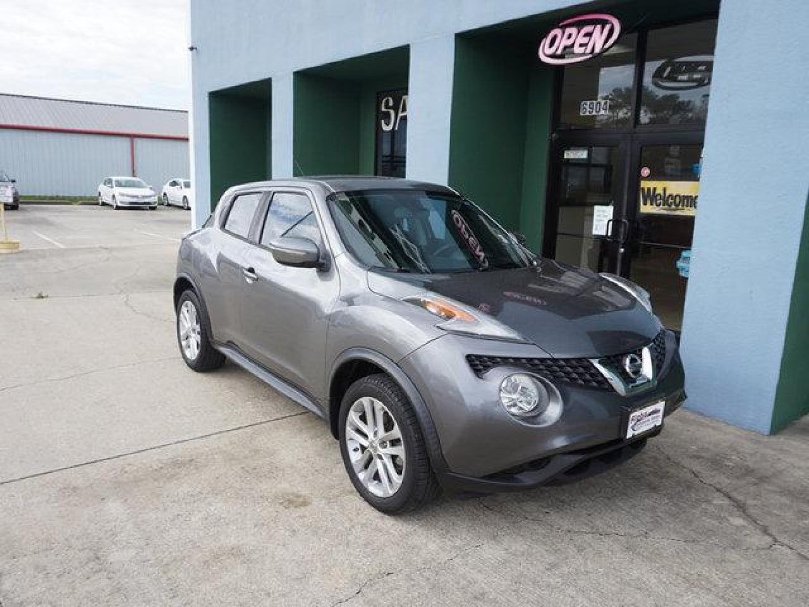 2016 Grey Nissan Juke (JN8AF5MR3GT) with an 1.6L 4Cyl Turbo engine, Automatic CVT transmission, located at 6904 Johnston St., Lafayette, LA, 70503, (337) 988-1960, 30.143589, -92.100601 - Prices are subject to change as improvements done by the service dept. Prices are for Cash sales only, Plus TTL. This Vehicle is Serviced well and Warranties Available too. Easy Financing. Drives Great and everything works. Price subject to change as improvements done by the service dept. Easy CR - Photo #1