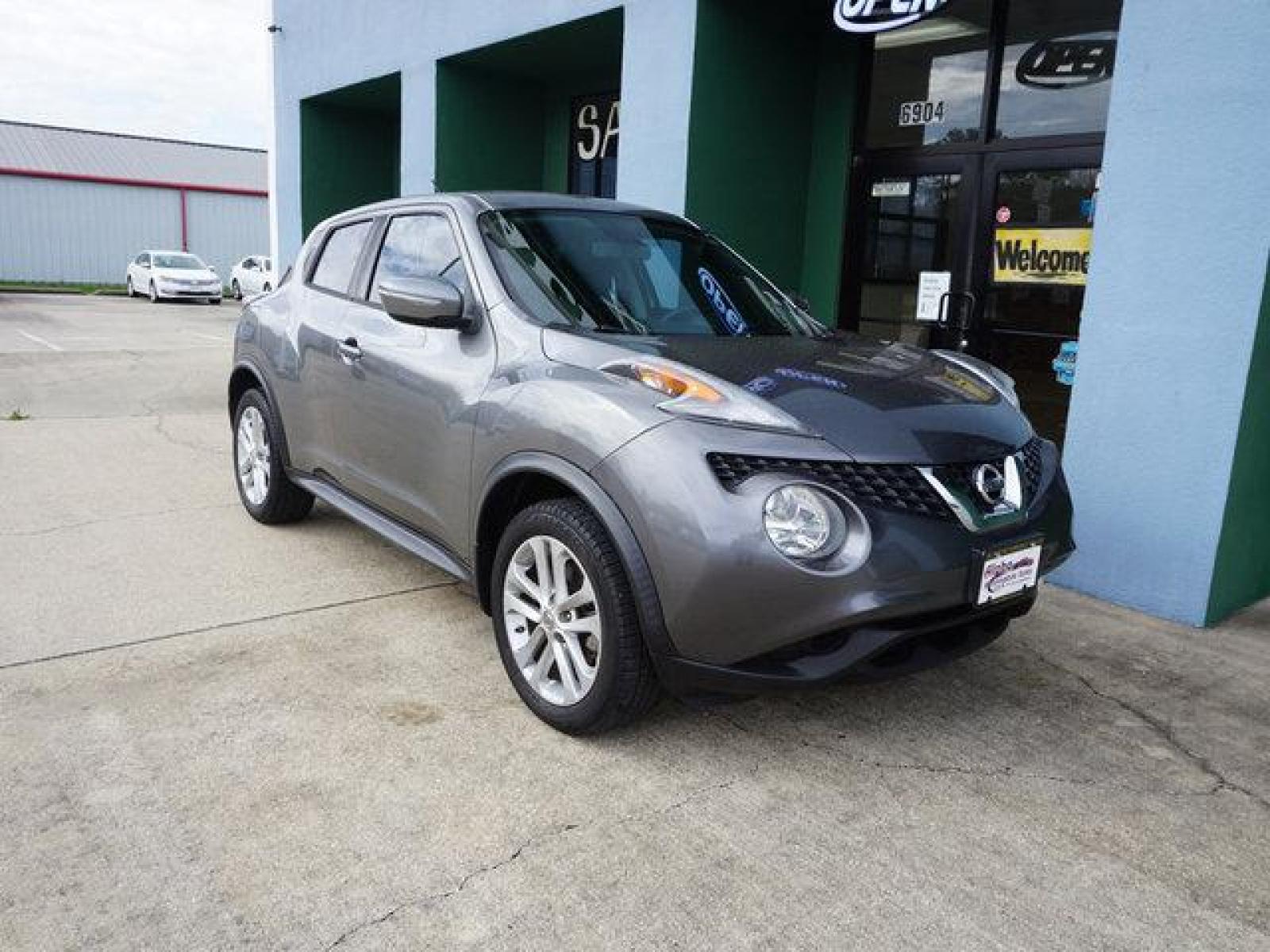 2016 Grey Nissan Juke (JN8AF5MR3GT) with an 1.6L 4Cyl Turbo engine, Automatic CVT transmission, located at 6904 Johnston St., Lafayette, LA, 70503, (337) 988-1960, 30.143589, -92.100601 - Prices are subject to change as improvements done by the service dept. Prices are for Cash sales only, Plus TTL. This Vehicle is Serviced well and Warranties Available too. Easy Financing. Drives Great and everything works. Price subject to change as improvements done by the service dept. Easy CR - Photo #2