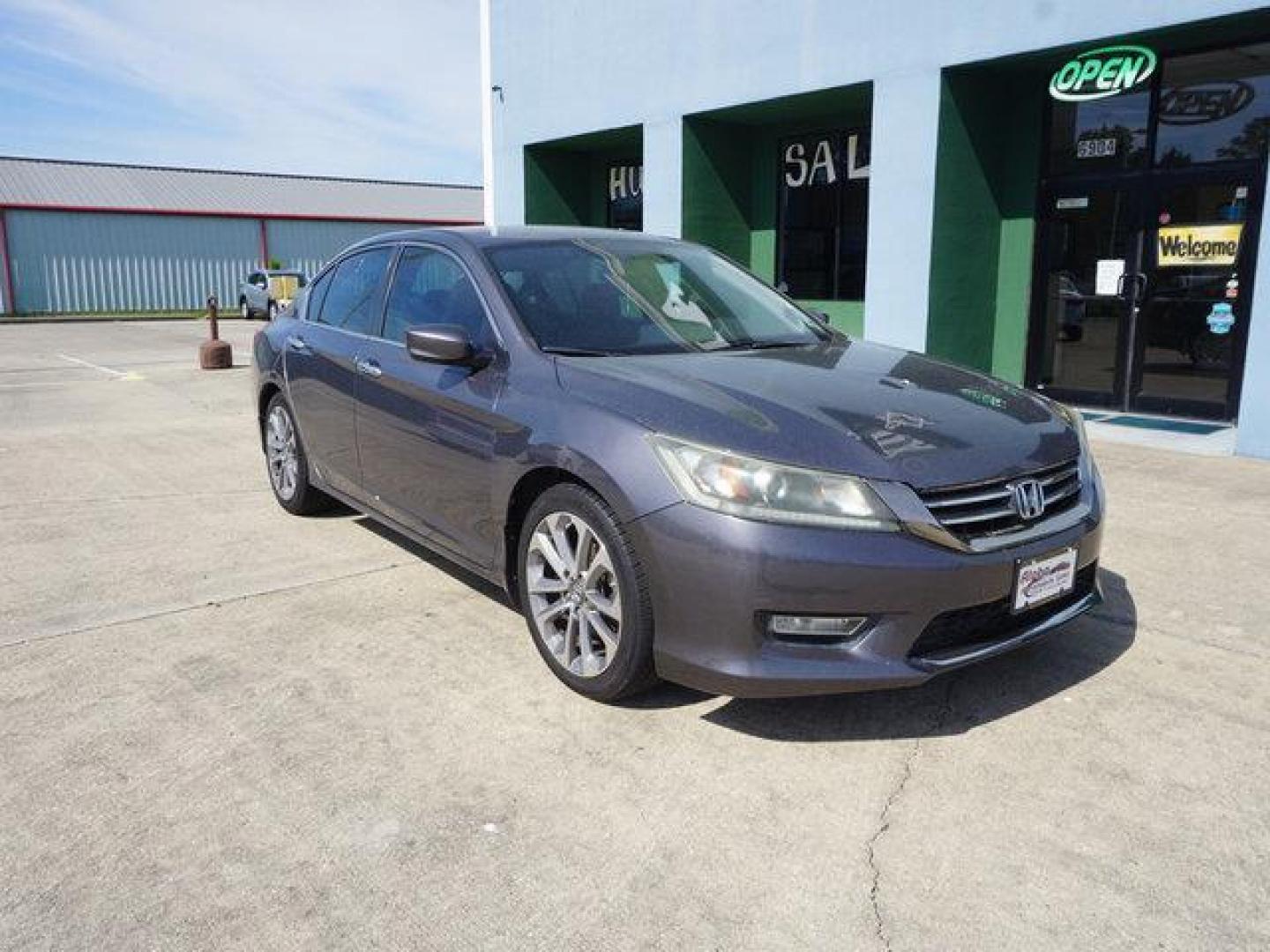 2013 Grey /Black Honda Accord 4dr I4 CVT Sport (1HGCR2F57DA) with an 2.4L 4Cyl engine, CVT transmission, located at 6904 Johnston St., Lafayette, LA, 70503, (337) 988-1960, 30.143589, -92.100601 - Photo#1