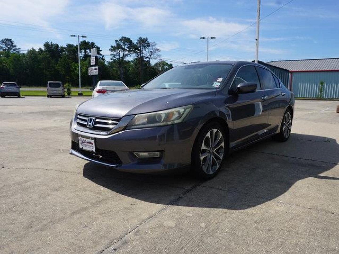 2013 Grey /Black Honda Accord 4dr I4 CVT Sport (1HGCR2F57DA) with an 2.4L 4Cyl engine, CVT transmission, located at 6904 Johnston St., Lafayette, LA, 70503, (337) 988-1960, 30.143589, -92.100601 - Photo#5