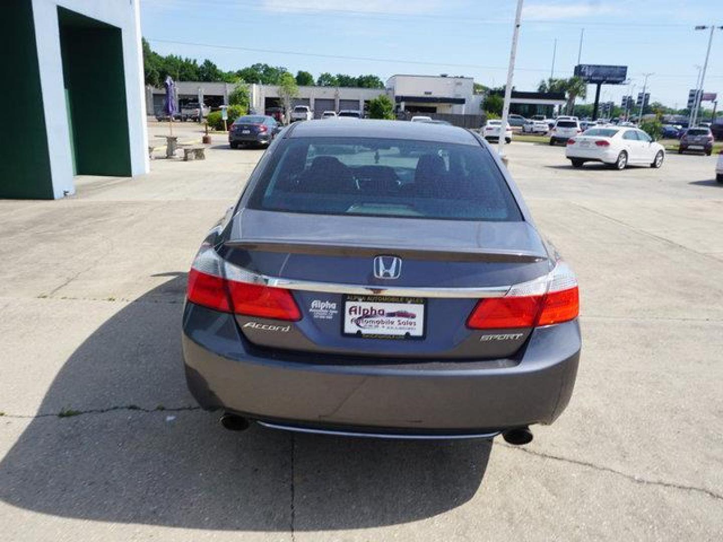 2013 Grey /Black Honda Accord 4dr I4 CVT Sport (1HGCR2F57DA) with an 2.4L 4Cyl engine, CVT transmission, located at 6904 Johnston St., Lafayette, LA, 70503, (337) 988-1960, 30.143589, -92.100601 - Photo#9