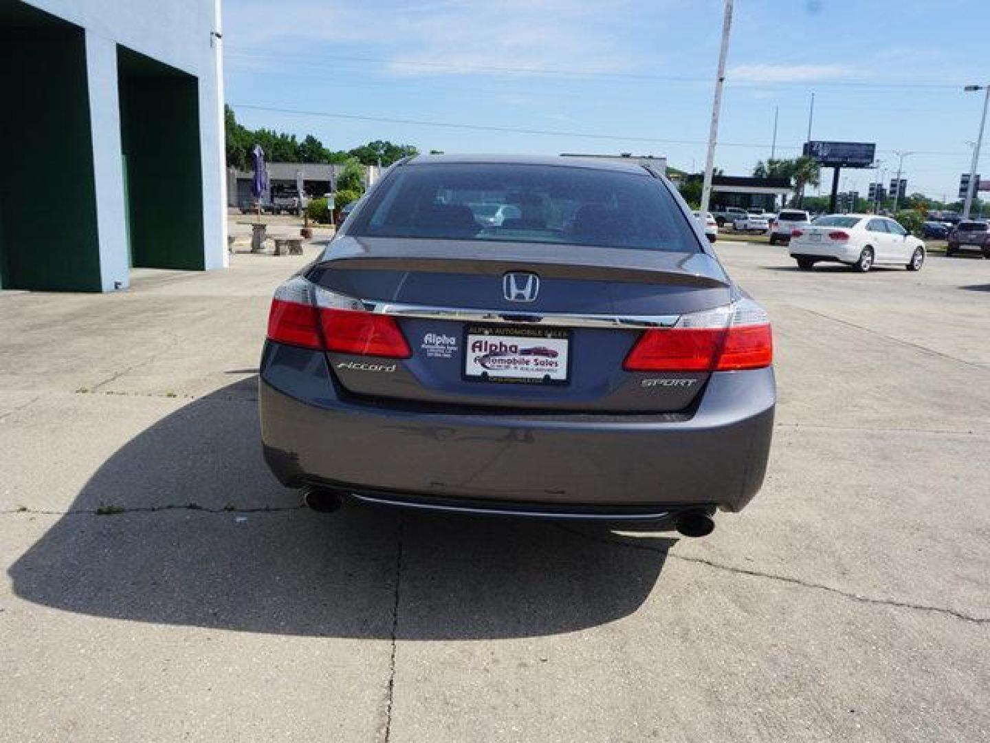 2013 Grey /Black Honda Accord 4dr I4 CVT Sport (1HGCR2F57DA) with an 2.4L 4Cyl engine, CVT transmission, located at 6904 Johnston St., Lafayette, LA, 70503, (337) 988-1960, 30.143589, -92.100601 - Photo#10