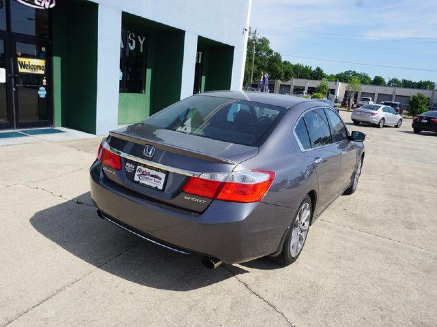 2013 Grey /Black Honda Accord 4dr I4 CVT Sport (1HGCR2F57DA) with an 2.4L 4Cyl engine, CVT transmission, located at 6904 Johnston St., Lafayette, LA, 70503, (337) 988-1960, 30.143589, -92.100601 - Photo#11