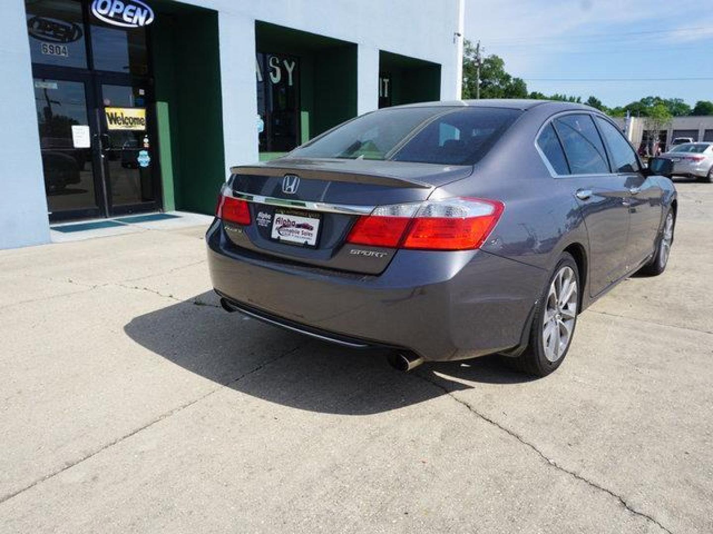 2013 Grey /Black Honda Accord 4dr I4 CVT Sport (1HGCR2F57DA) with an 2.4L 4Cyl engine, CVT transmission, located at 6904 Johnston St., Lafayette, LA, 70503, (337) 988-1960, 30.143589, -92.100601 - Photo#12