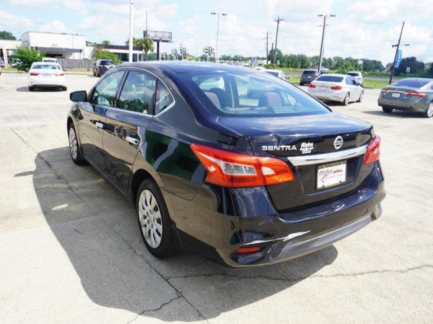 2016 Super Black /Charcoal Nissan Sentra 4dr Sdn I4 CVT S (3N1AB7AP6GY) with an 1.8L 4Cyl engine, CVT transmission, located at 6904 Johnston St., Lafayette, LA, 70503, (337) 988-1960, 30.143589, -92.100601 - Photo#8