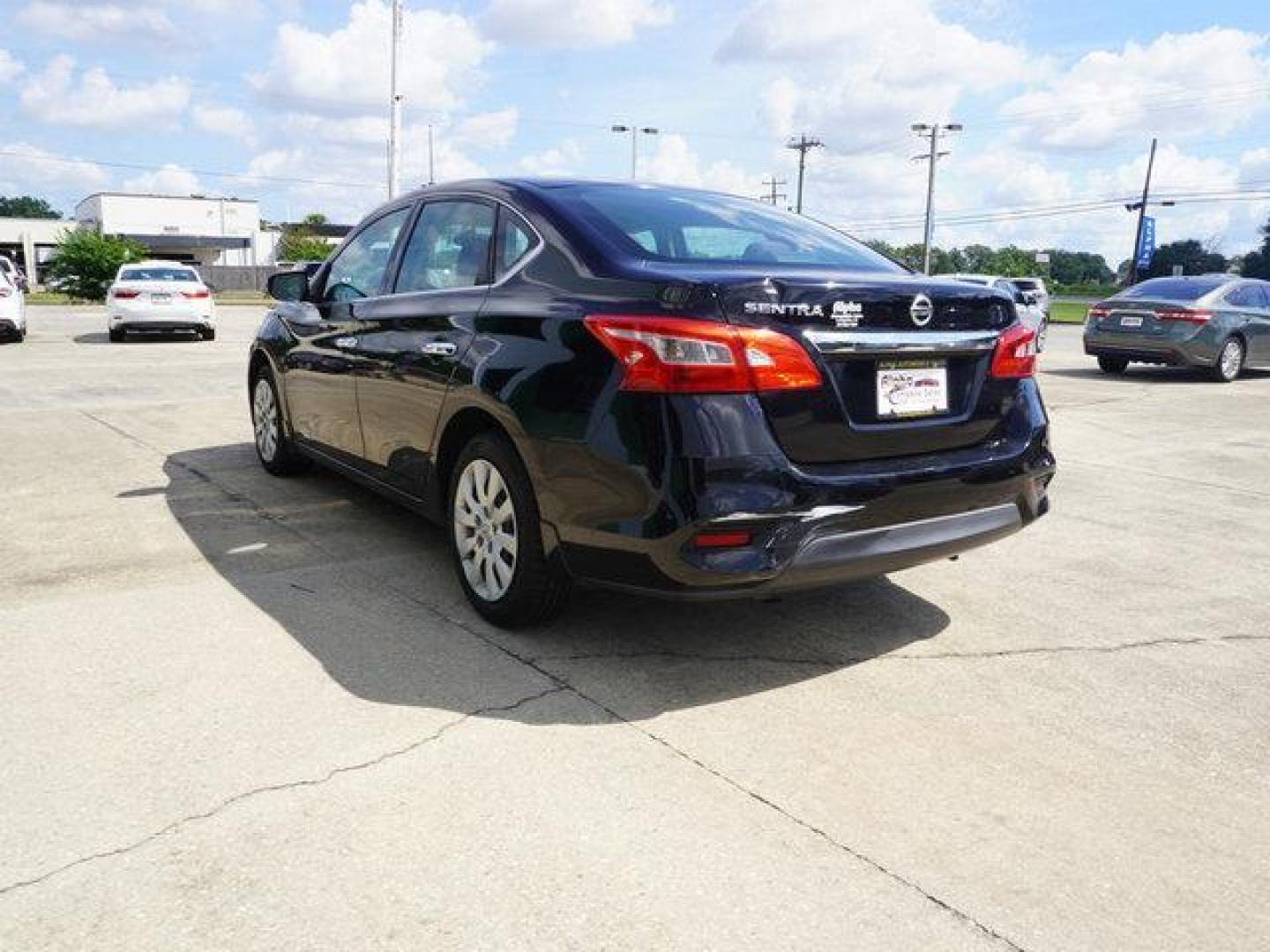 2016 Super Black /Charcoal Nissan Sentra 4dr Sdn I4 CVT S (3N1AB7AP6GY) with an 1.8L 4Cyl engine, CVT transmission, located at 6904 Johnston St., Lafayette, LA, 70503, (337) 988-1960, 30.143589, -92.100601 - Photo#9