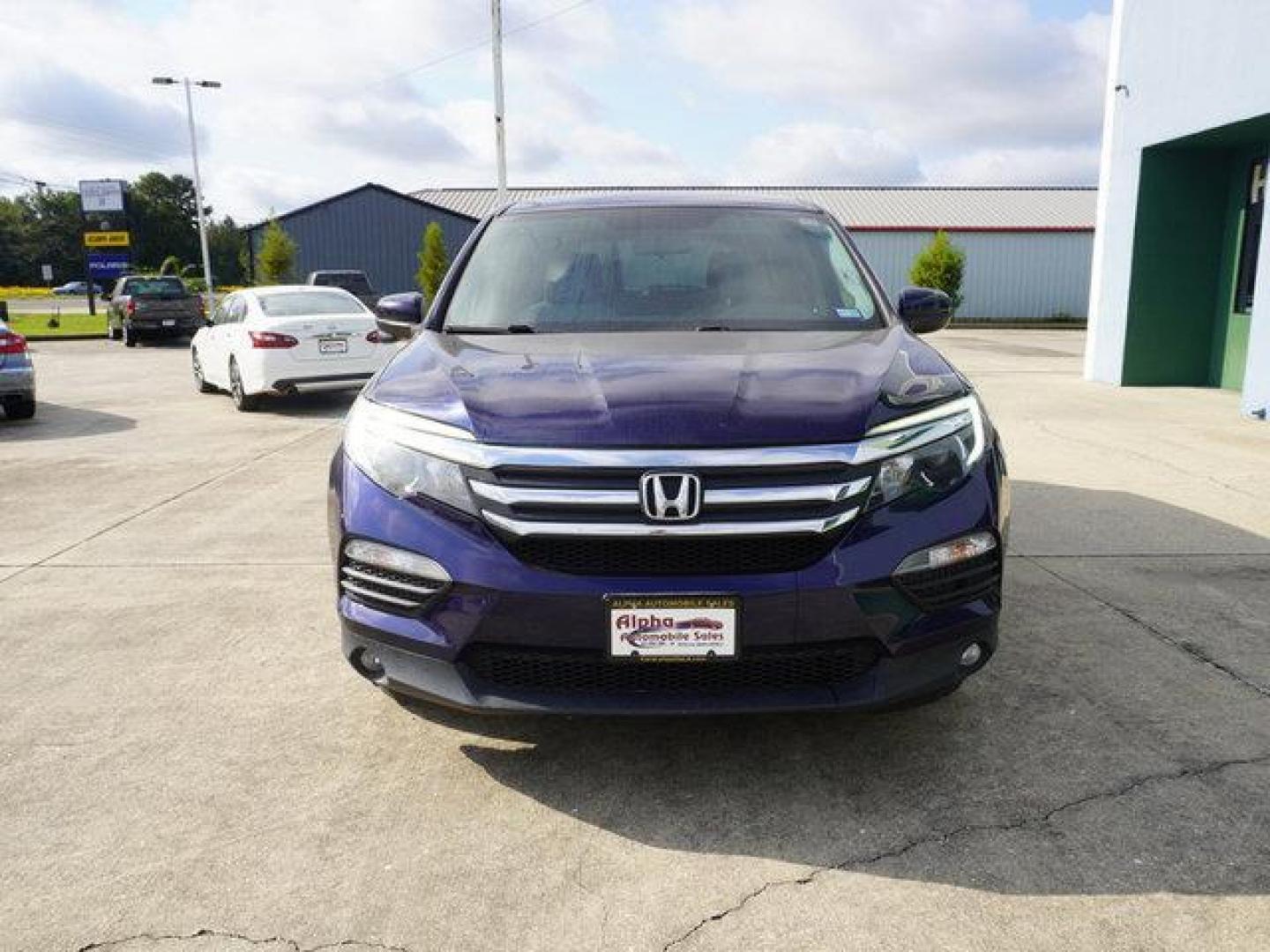 2017 Obsidian Blue Pearl /Beige Honda Pilot EX 2WD (5FNYF5H36HB) with an 3.5L V6 engine, Automatic transmission, located at 6904 Johnston St., Lafayette, LA, 70503, (337) 988-1960, 30.143589, -92.100601 - Photo#2