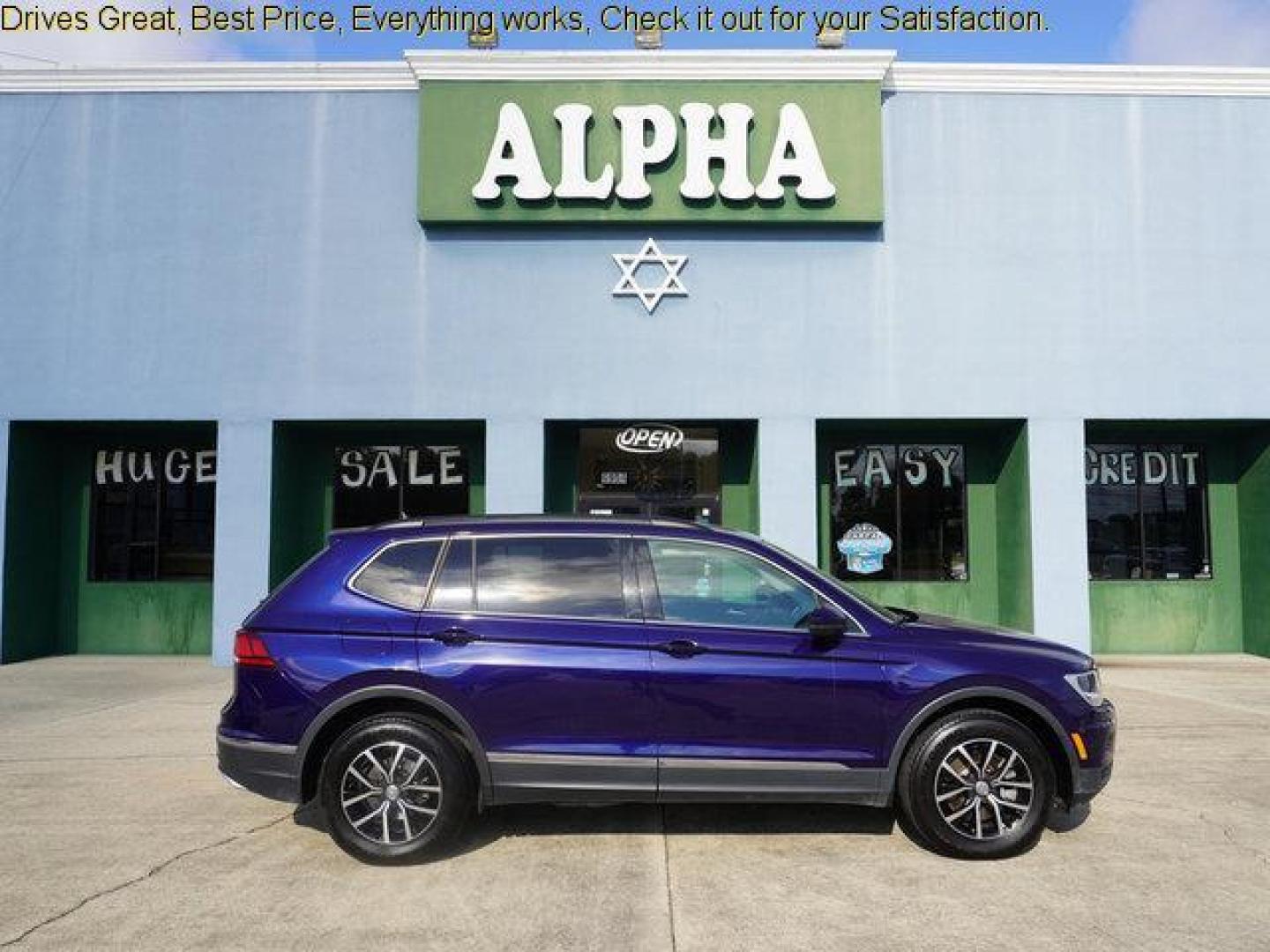 2021 Blue /Storm Gray Volkswagen Tiguan 2.0T SE FWD (3VV3B7AX7MM) with an 2.0L 4Cyl engine, Automatic transmission, located at 6904 Johnston St., Lafayette, LA, 70503, (337) 988-1960, 30.143589, -92.100601 - Photo#0
